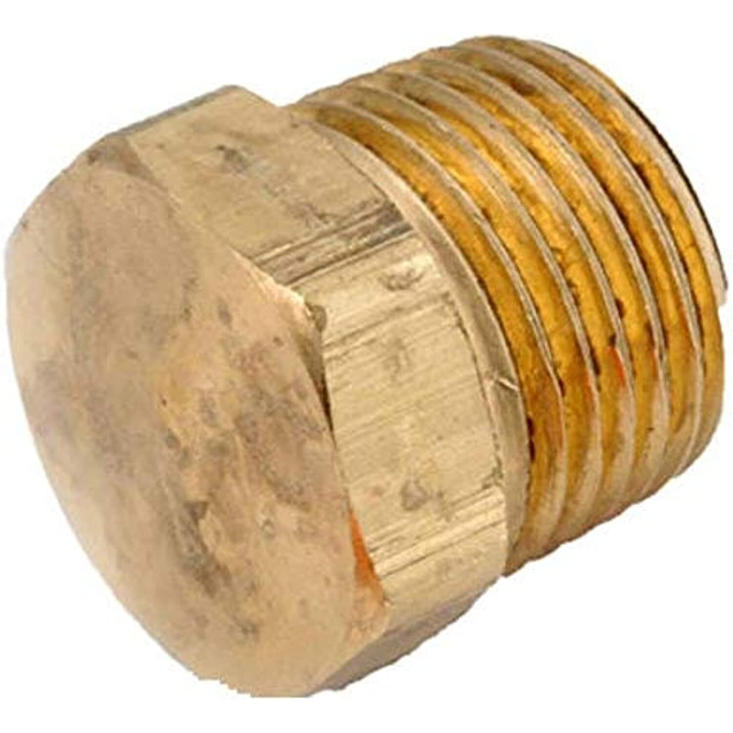 ANDERSON METALS 756121-06 3/8" Brass Hex Plug