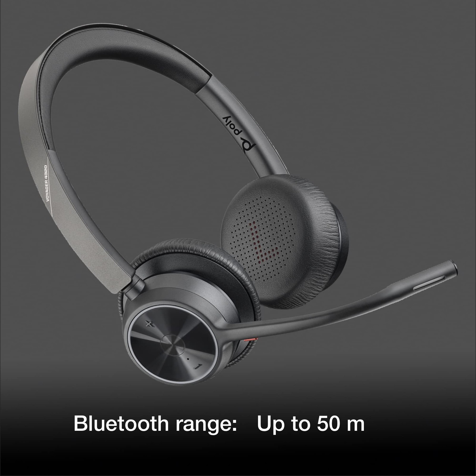 Poly Voyager 4320 UC Wireless Bluetooth Duo Headset USB-A BT700 Adapter Bundle