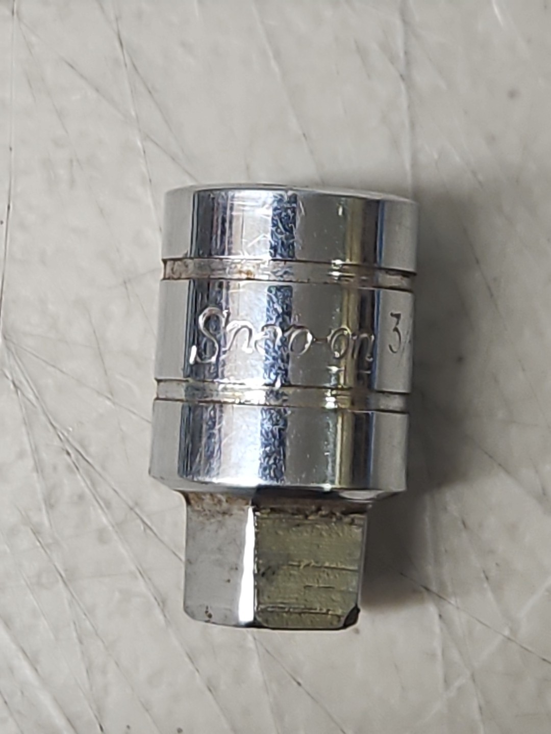 Vintage Snap On 3/8" External Pipe Plug Socket 3/8" Drive PPM412 EUC