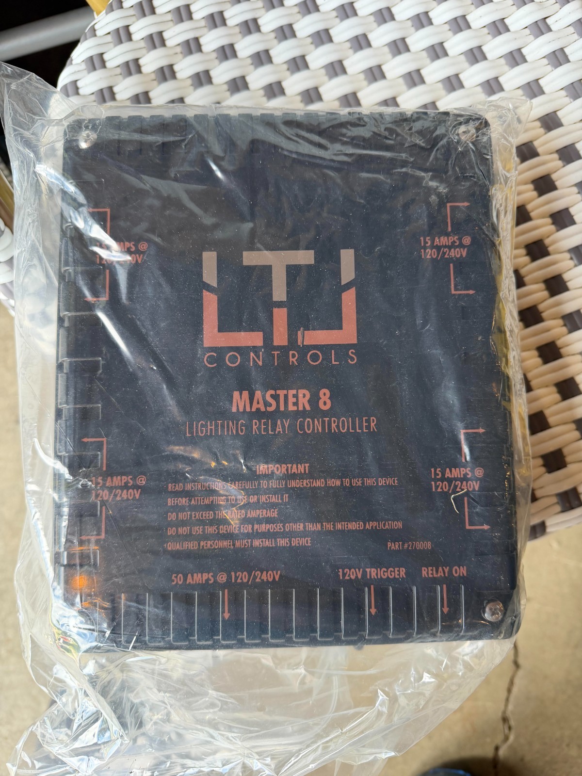 LTL Controls Master 8 Lighting Relay Controller NEW OPEN BOX