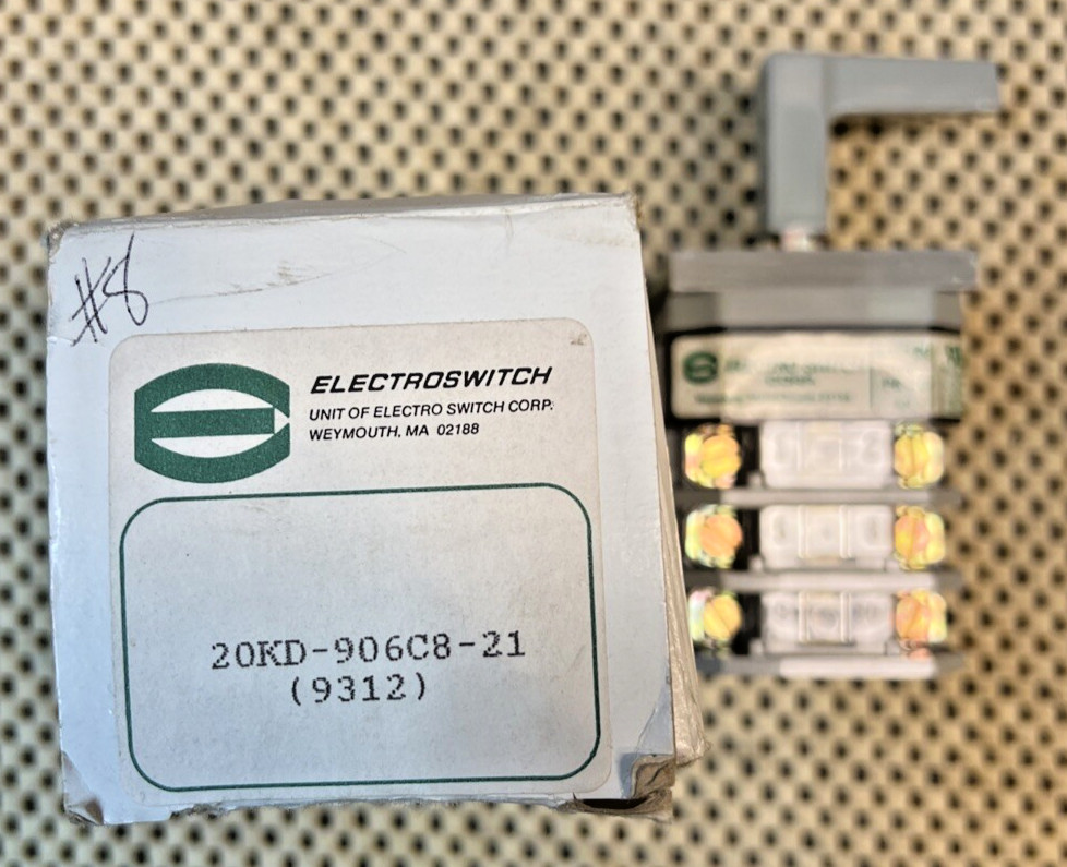 New Electroswitch 20KD-906C8-21 - Control Switch- ON/OFF/AUTO