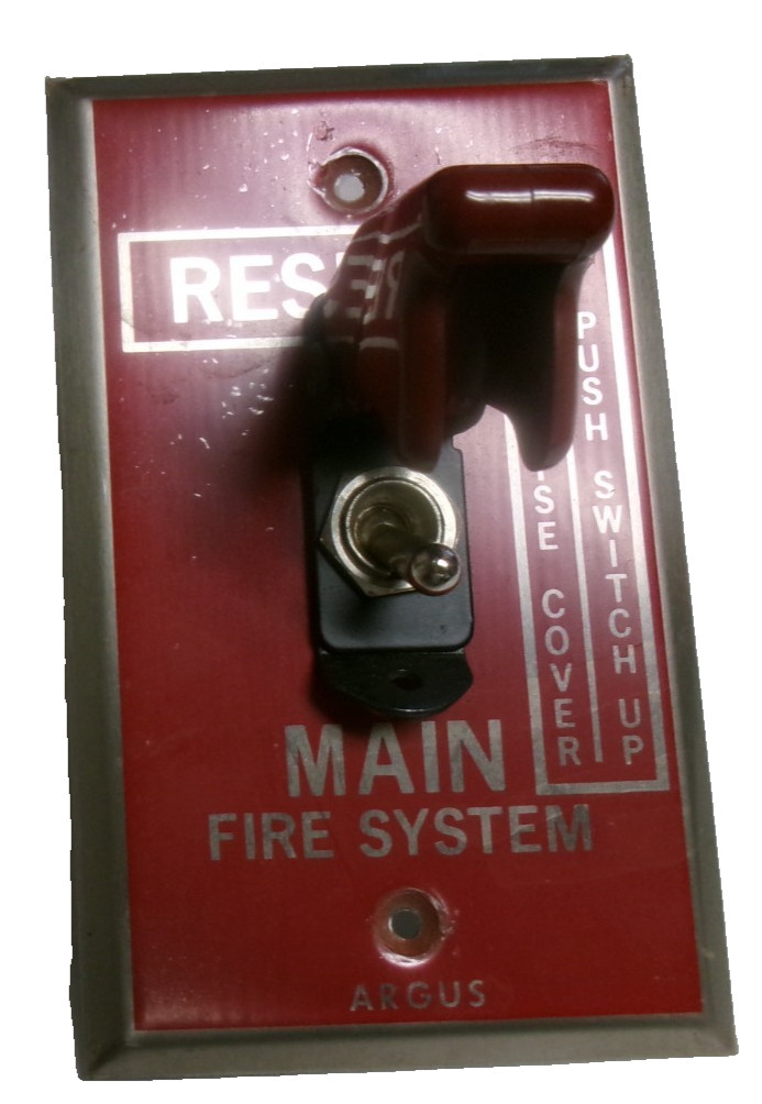 USED-ARGUS MAIN FIRE SYSTEM RESERVE-RAISE CONVERTER-PUSH SWITCH UP
