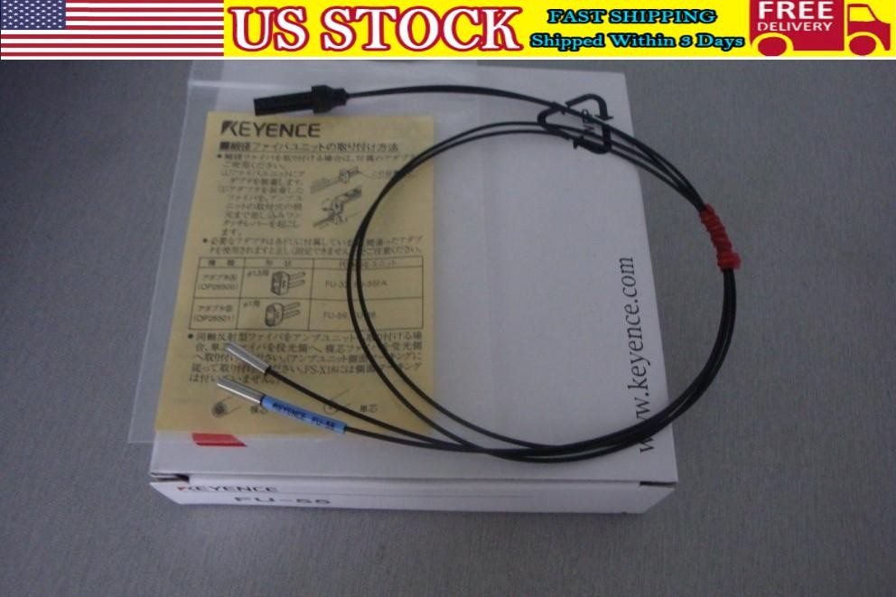 Keyence FU-55 Fiber Optic Sensor FU55 Cable New In Box Free Shipping