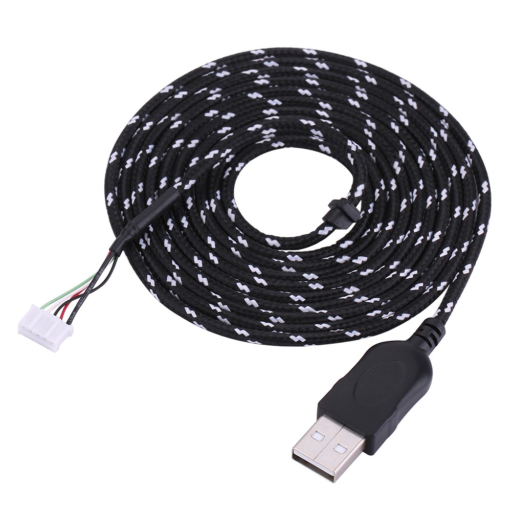 2.2 Meters USB Cable Wire Line Replacement For Kana Mouse Black+ CX4