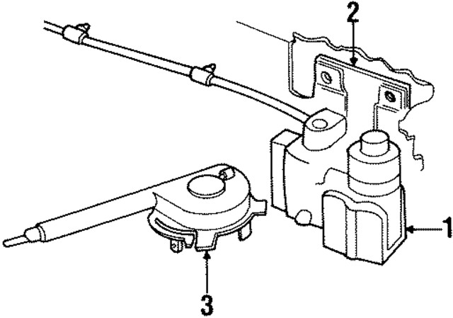 Genuine Ford Actuator Assembly F58Z-9A825-A