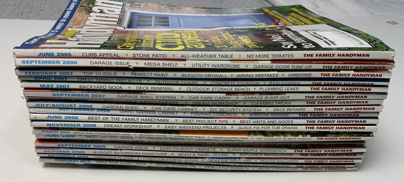 The Family Handyman Magazine Mixed Lot of 19 Issues From 2005 - 2010