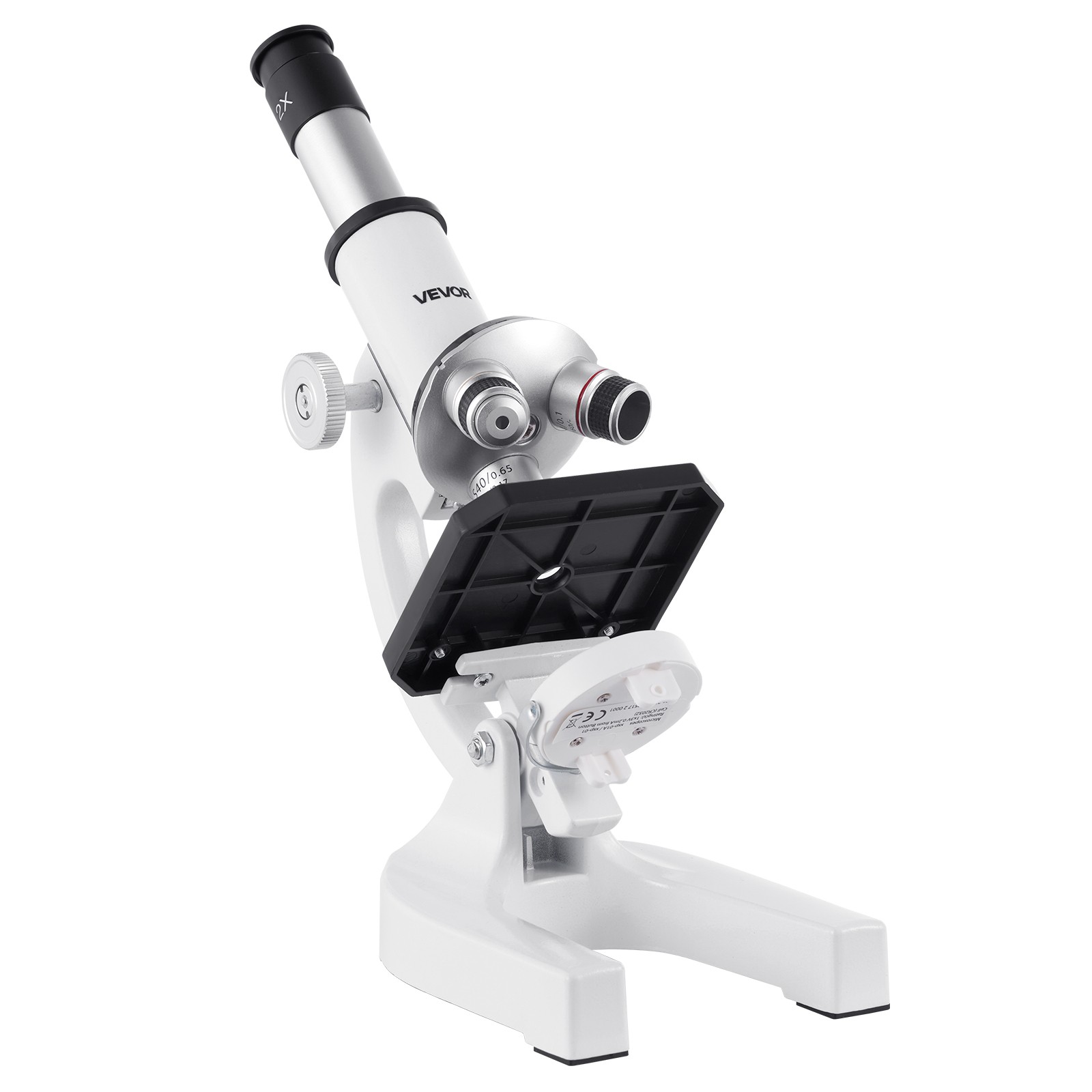 VEVOR Professional Monocular Compound Microscope Kit 40-2000X Magnification