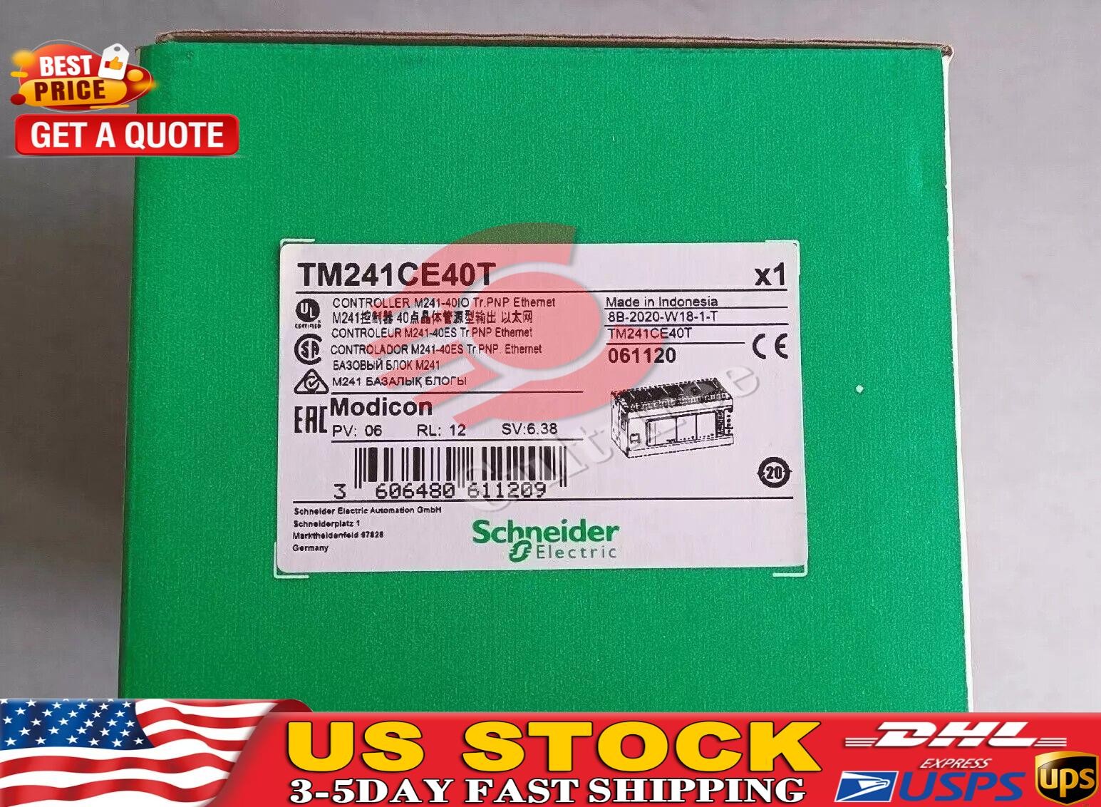 1PCS New original TM241CE40T Schneider TM241CE40T Fast delivery