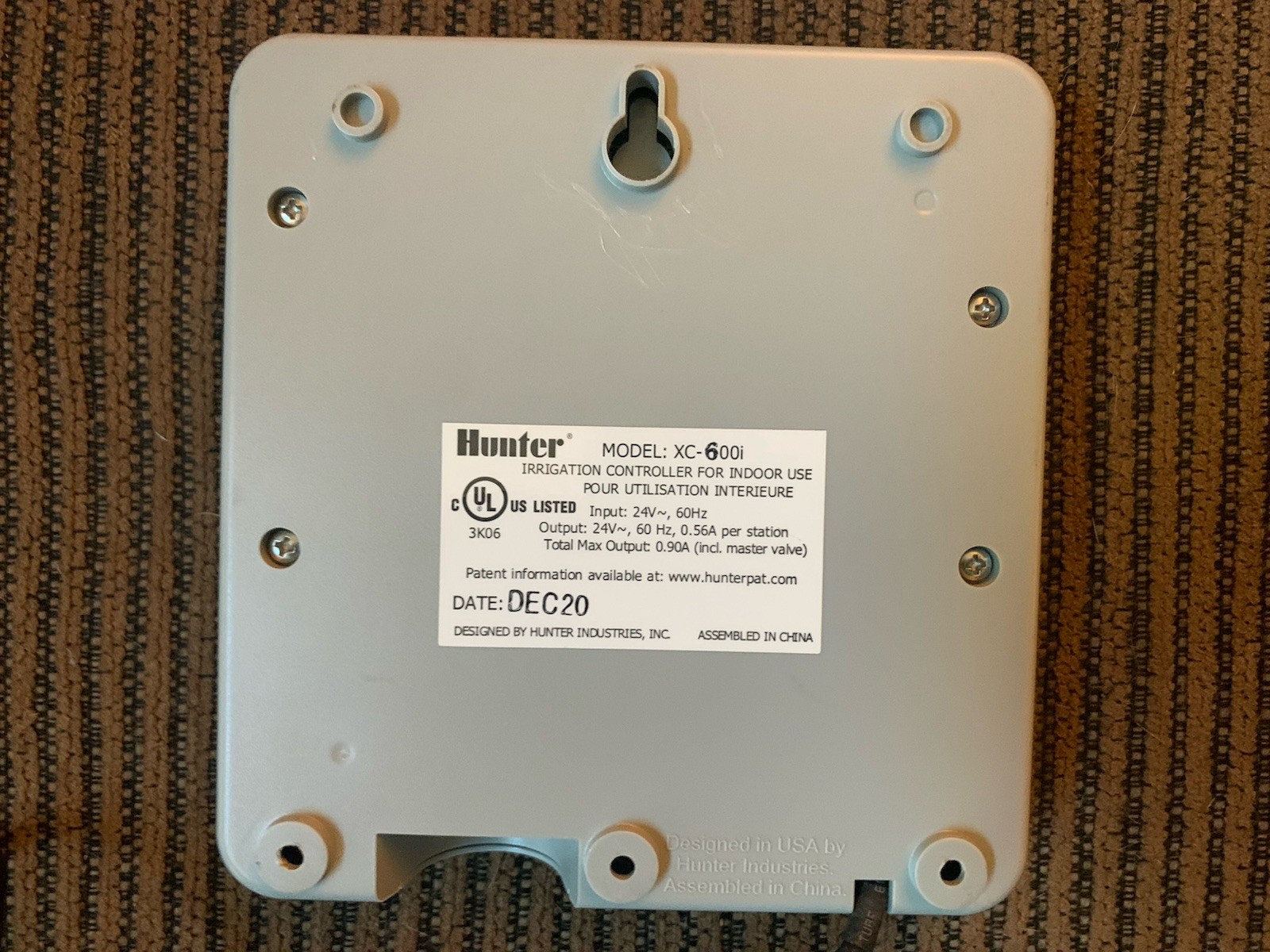 Hunter X-Core XC600i 6-Zone Sprinkler Timer Irrigation Controller Excellent Cond