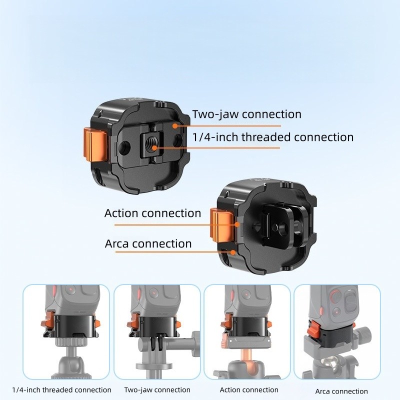 Multi-Function Quick-Release Mount For Insta360 Luna Ultra Camera Charging Base