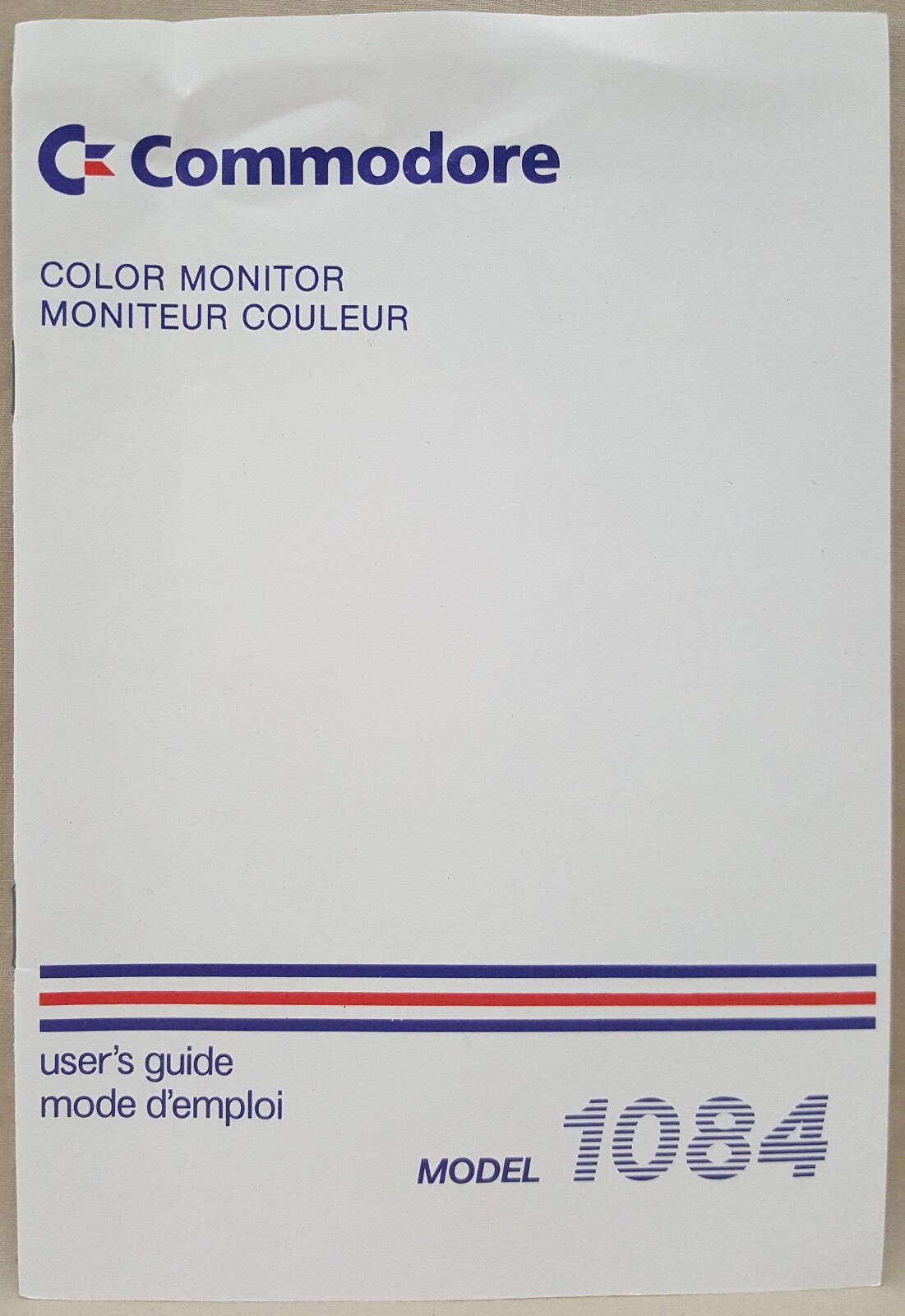 1084 13" COLOR Monitor Multi-Language MANUAL fo Commodore 64 128 Amiga A1084 NEW