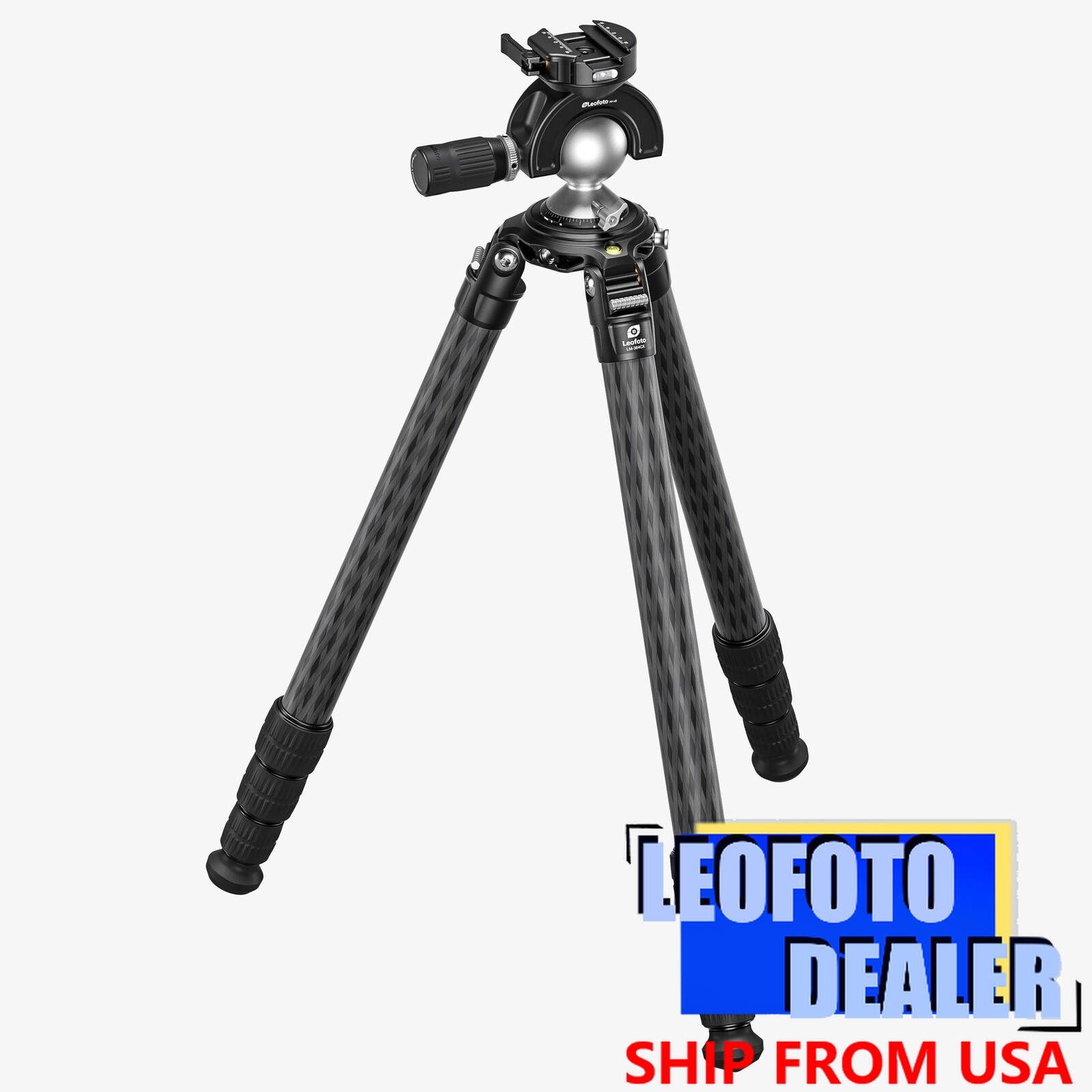 Leofoto LM-364CX+MH-60LRC Tripod 75mm Outdoor Shooting Set with BallHead