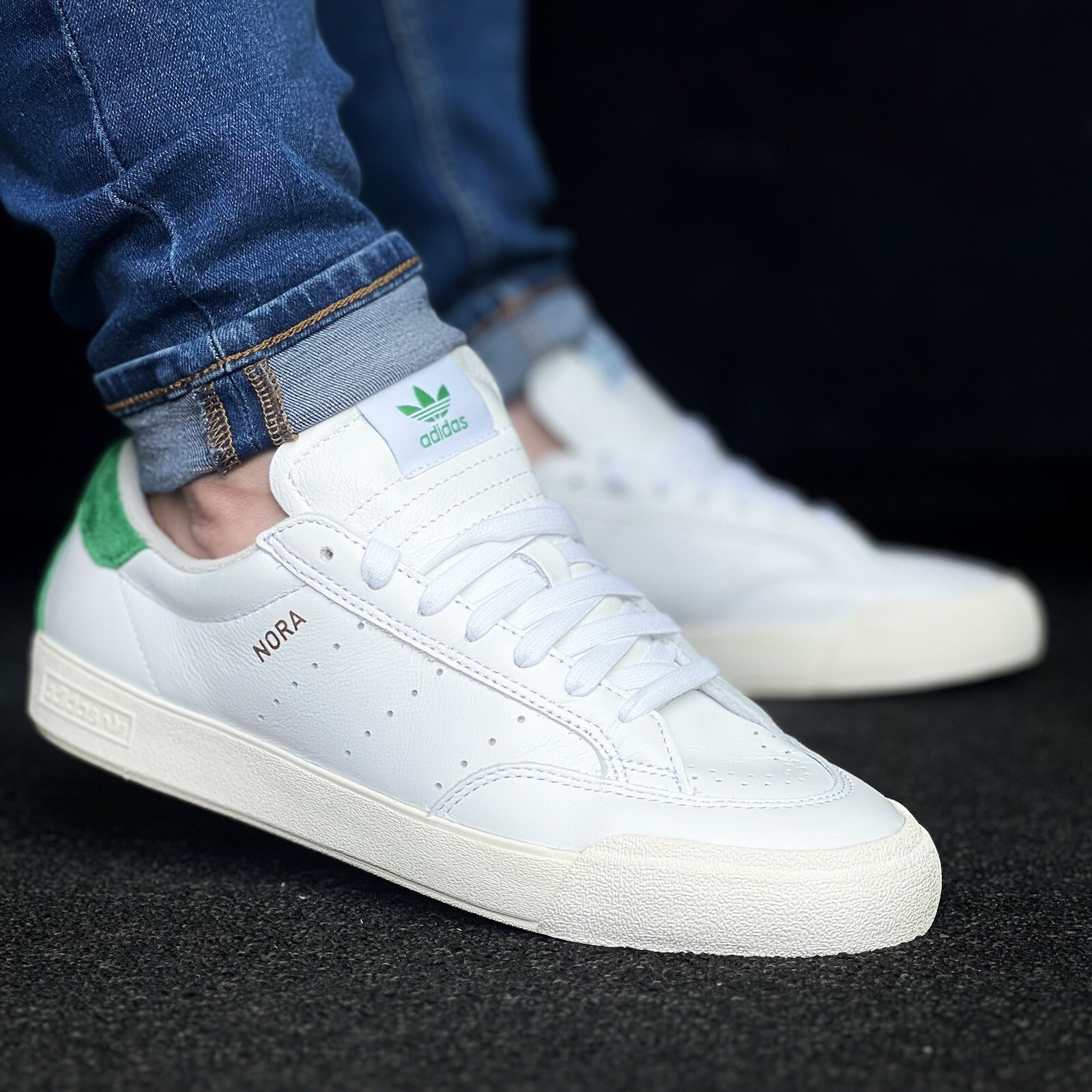 Adidas Nora Men’s Skate Shoe Athletic Sneakers White Trainers Footwear #269