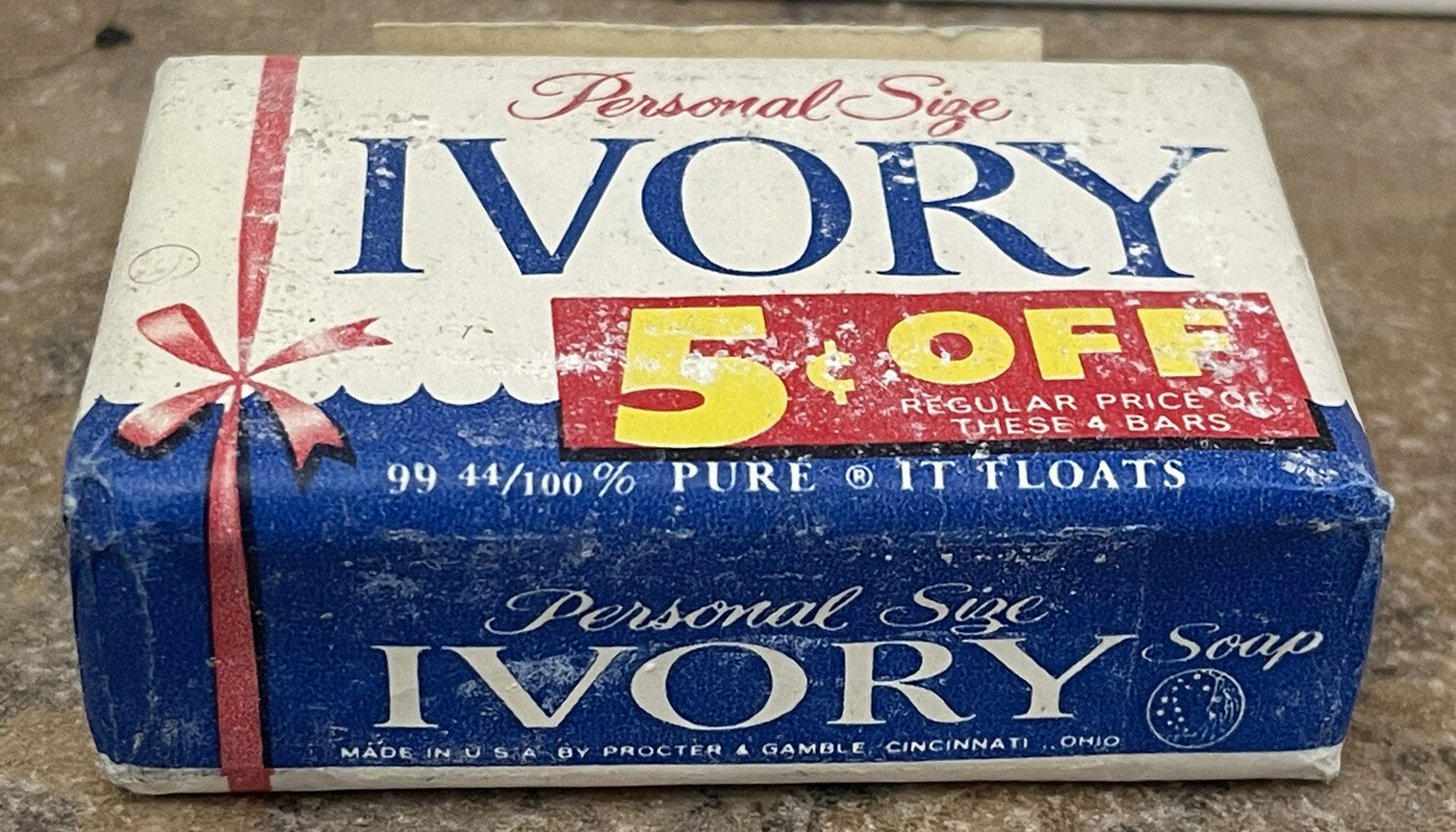 Ivory Soap Vintage Bars Floating Personal Size Soap 1960 USA
