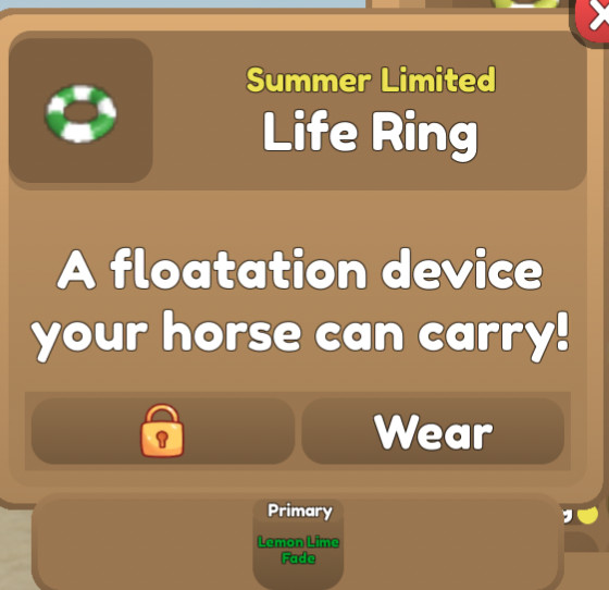 Wild Horse Islands Life Ring 🛟