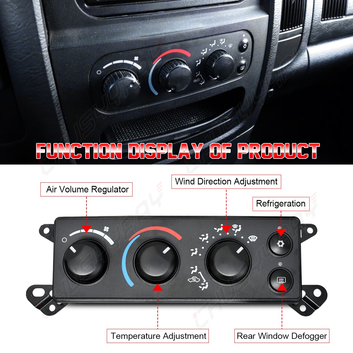 For Dodge Ram 2500 2008 2009 AC Heater Control Climate Control Temp P55057079AB+