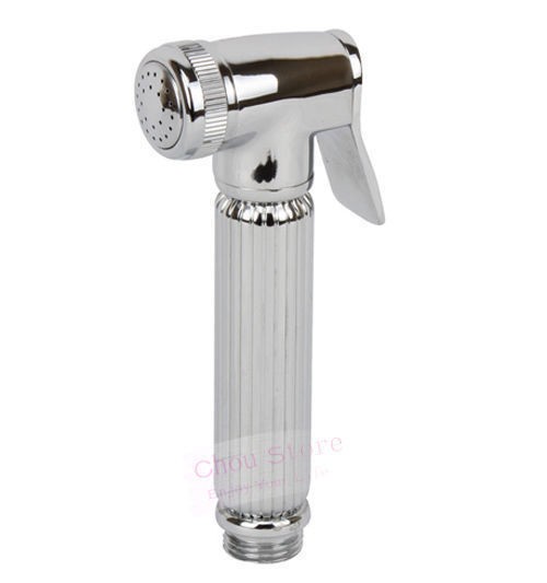 Chrome Handheld Spray Toilet Hand Shower Bidet Douche Replacement Heads Solid