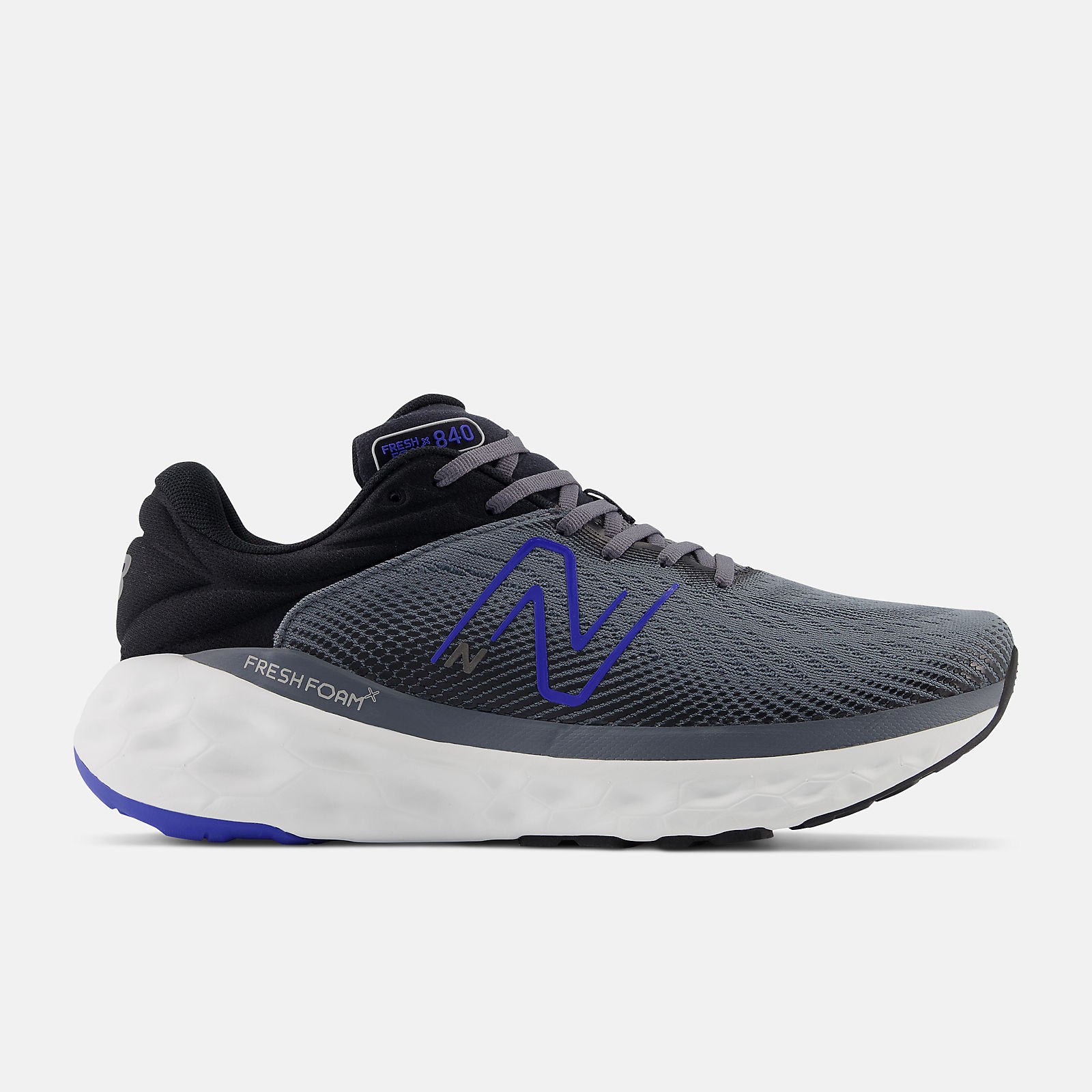 New Balance Men's Fresh Foam X 840V1 Running Shoes, Castlerock/Marine Blue/Black