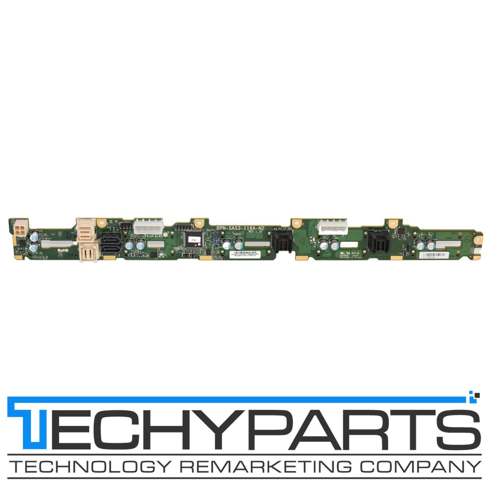 Supermicro BPN-SAS3-116A-N2 10-Bay 2.5" SFF 8x SAS3 12Gbps 2x NVMe Backplane