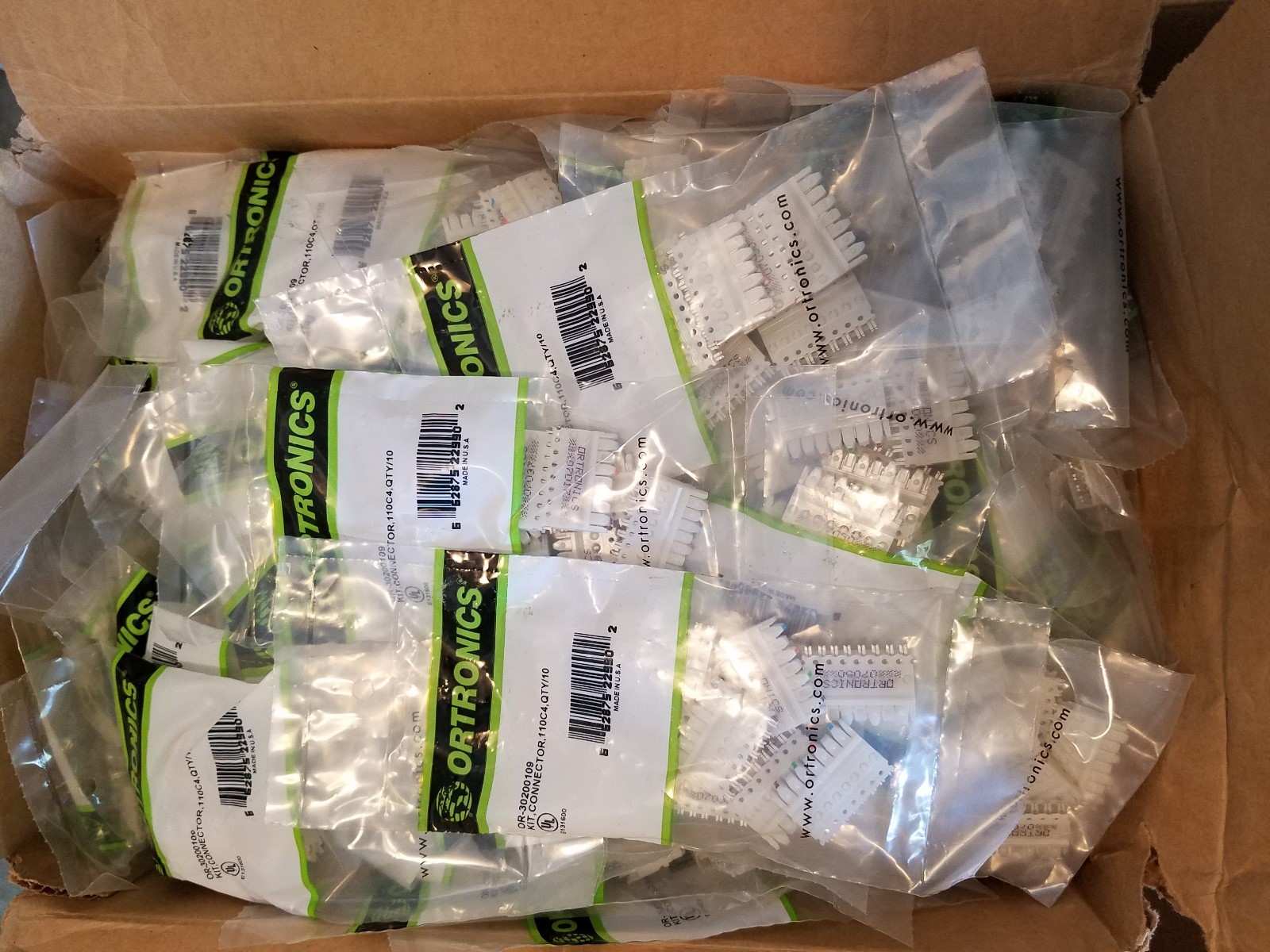 OR-30200109 C4 Clips Ortronics 110C4 Connecting Blocks 4 Pair - 10 Pack