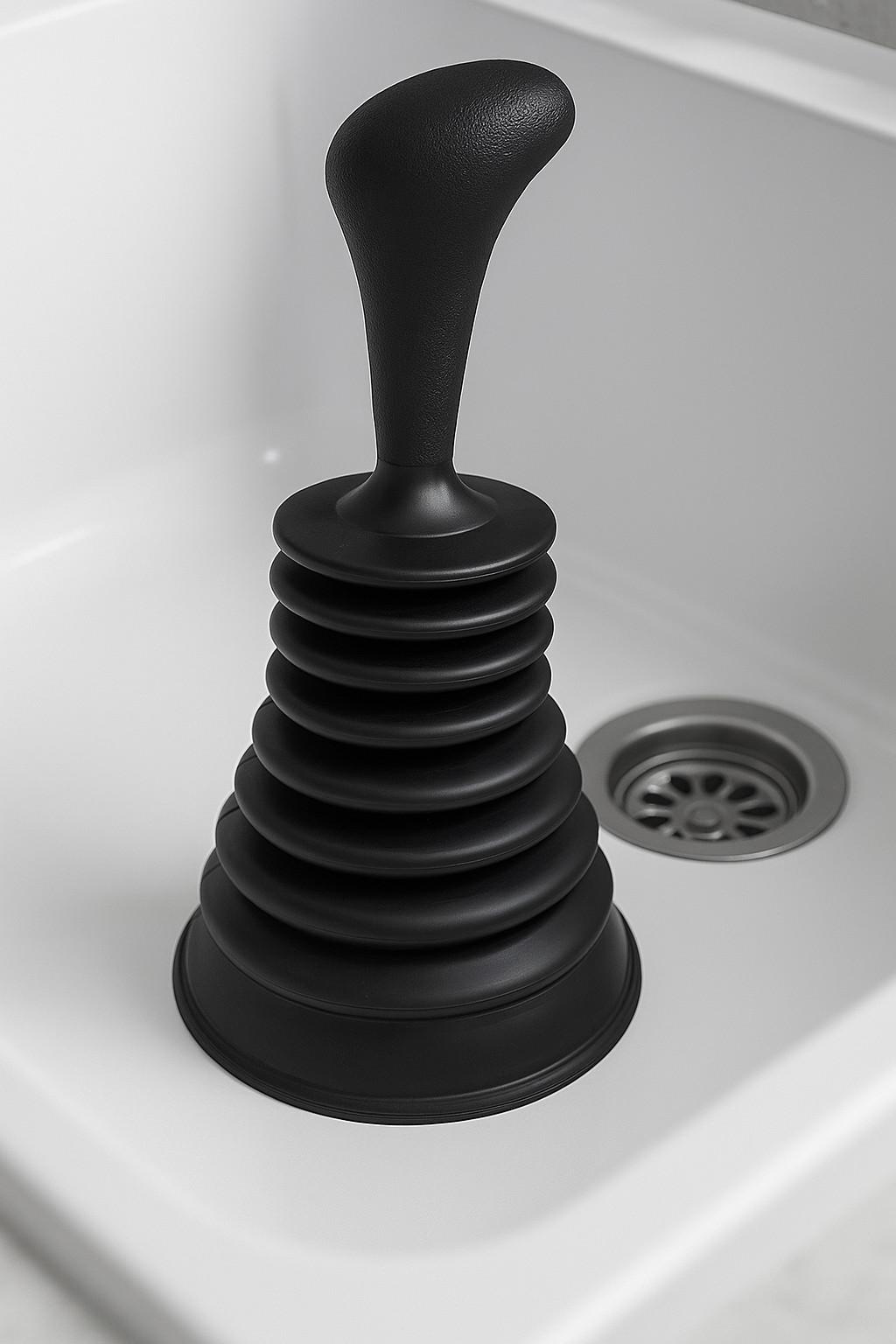 Mini Sink Plunger for unclogging Blocked Sink, Ergonomic Design Durable & Sturdy