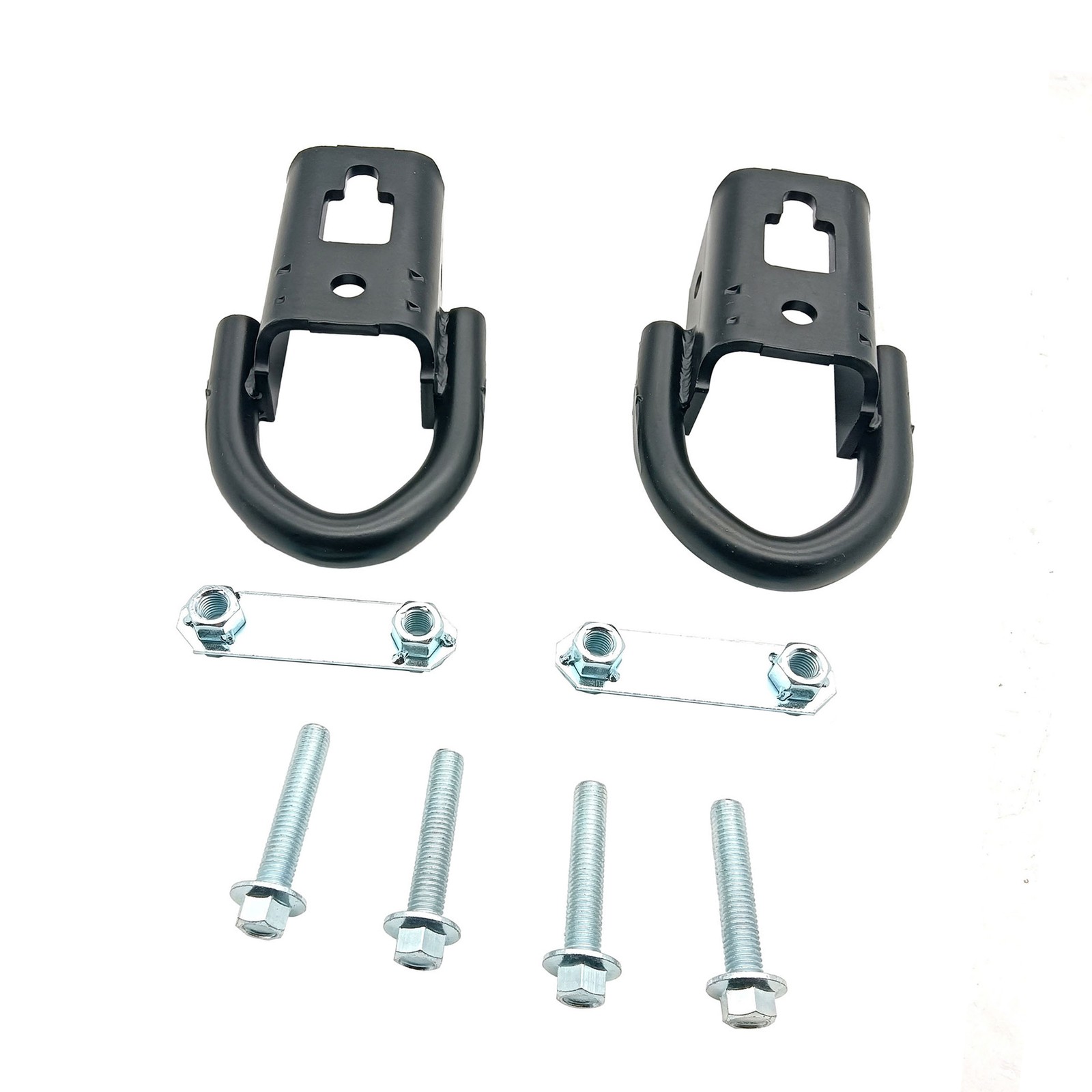 Pair Front Heavy Duty Tow Hooks Kit For Ford F-150 2009-2021 FL3Z-17A954-C