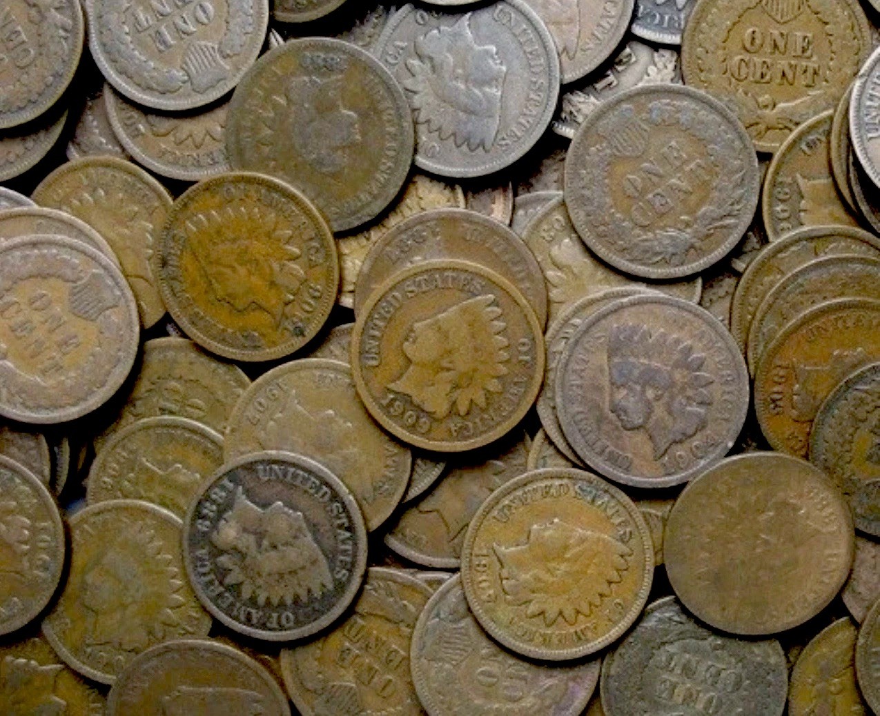 Indian Head Cents 1859-1909 (1 coin) Random Dates