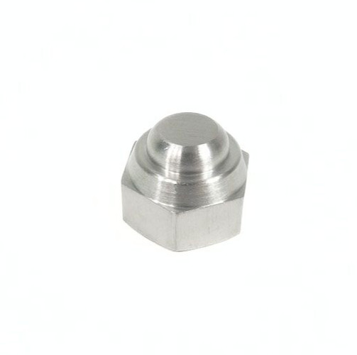 Nut dome 16x1.5mm, 27mm OD, Lambretta Rear shocker/Engine mount stainless steel