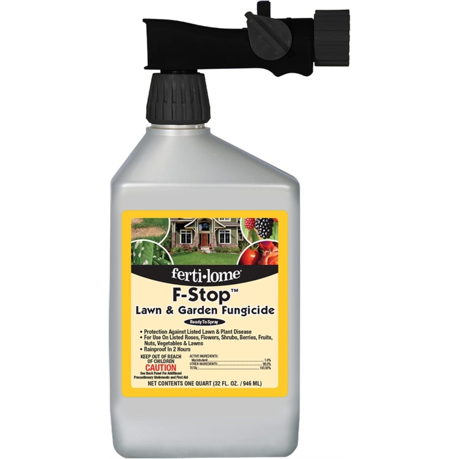 Fertilome F-Stop Lawn & Garden Liquid Fungicide Ready-To-Spray, 32oz