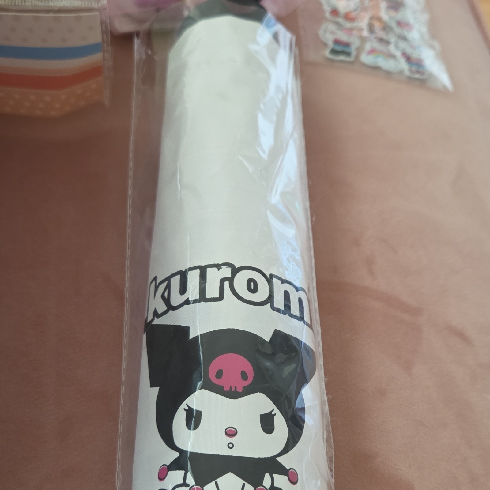 Kuromi Women's Umbrella White Black Pink Kuromi Character Design Sanrio Style