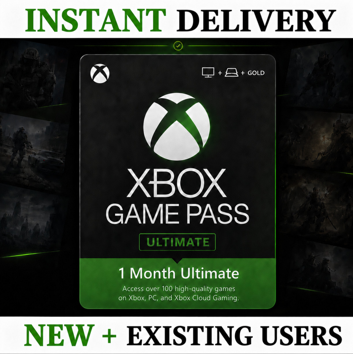 Xbox Game Pass Ultimate – 1 Month Membership - Existing Users