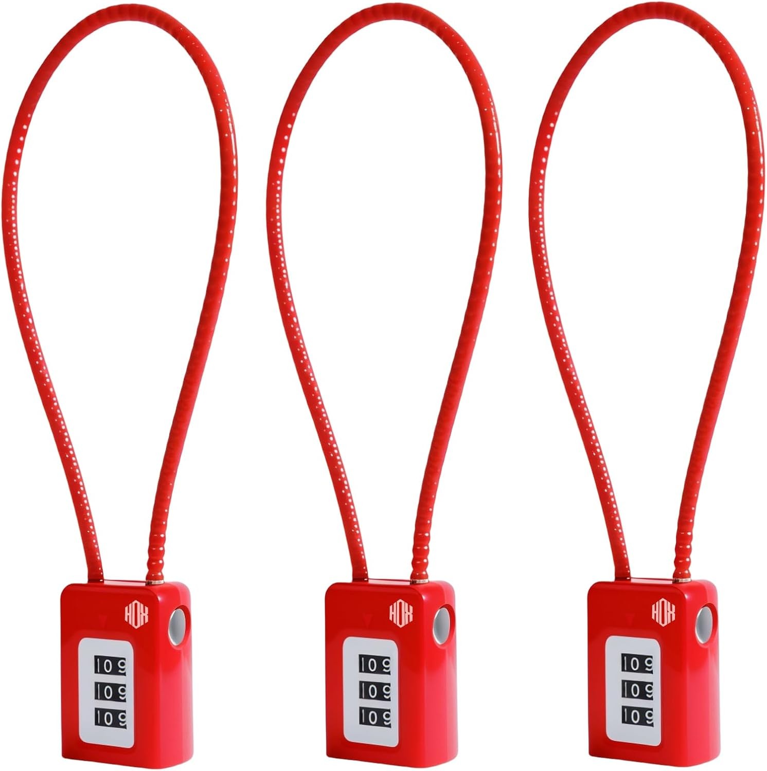 3-Digit Combination Gun Lock for Firearms, Home Safety Cable Lock