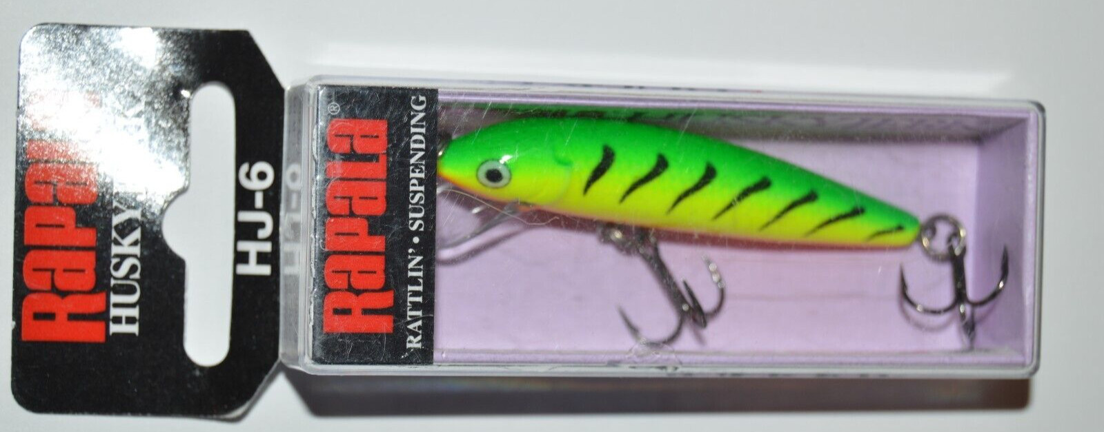 rapala husky jerk  2 1/2"  1/8oz hj06 ft firetiger  hj-6 bass finesse jerkbait