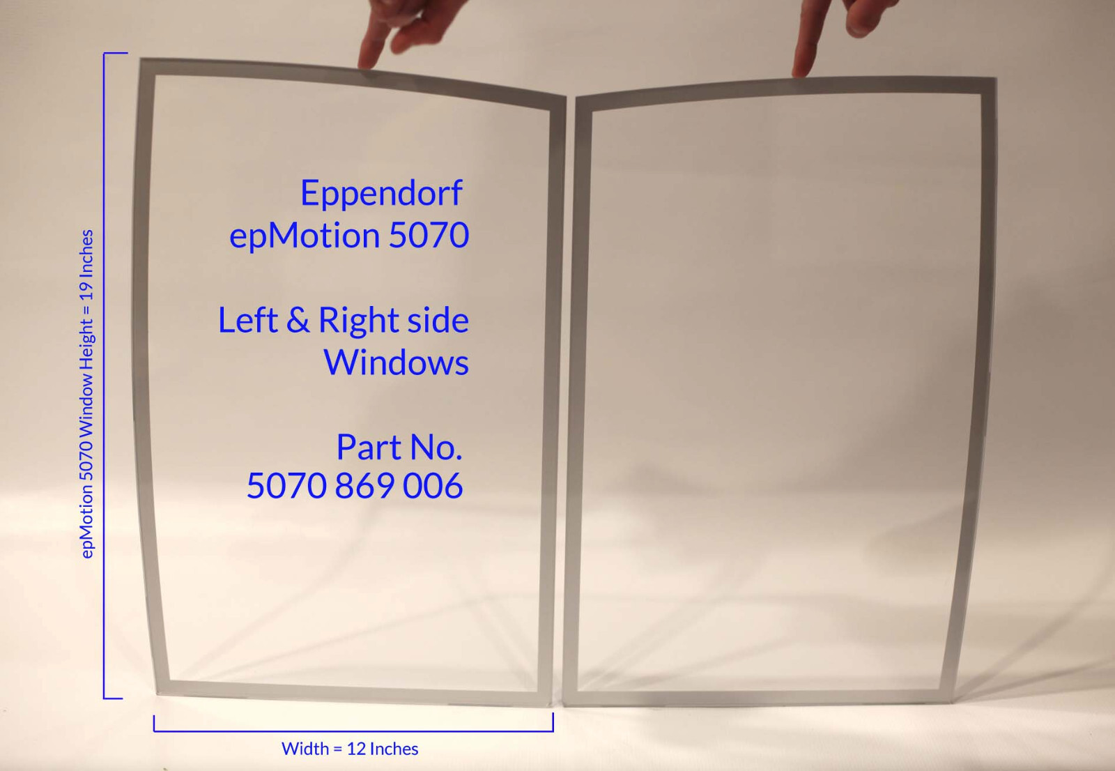 Eppendorf EpMotion 5070 Liquid Handler Windows Side Panels (New)