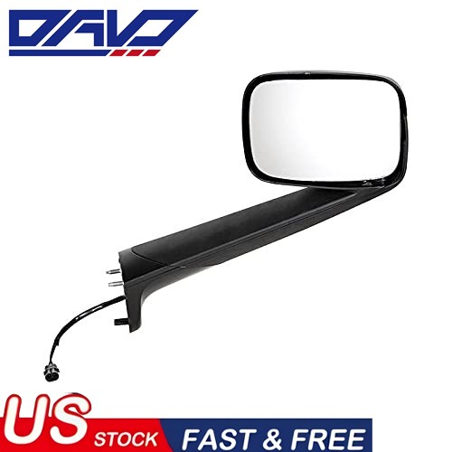 1pcs Right Side Chrome Hood Mirror For Freightliner Cascadia 2018+