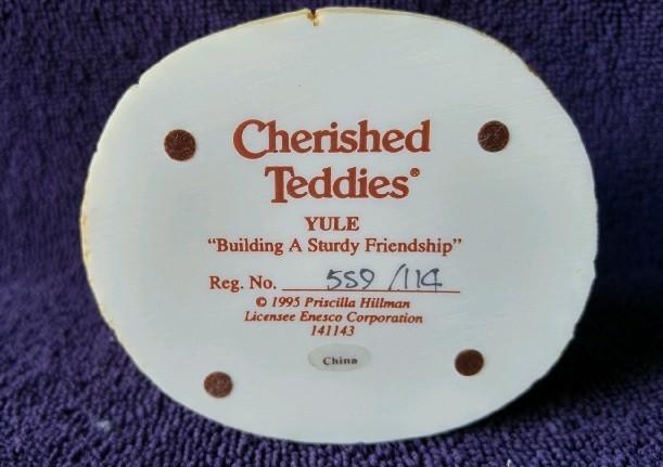 Cherished Teddies Yule “Building a Sturdy Friendship”