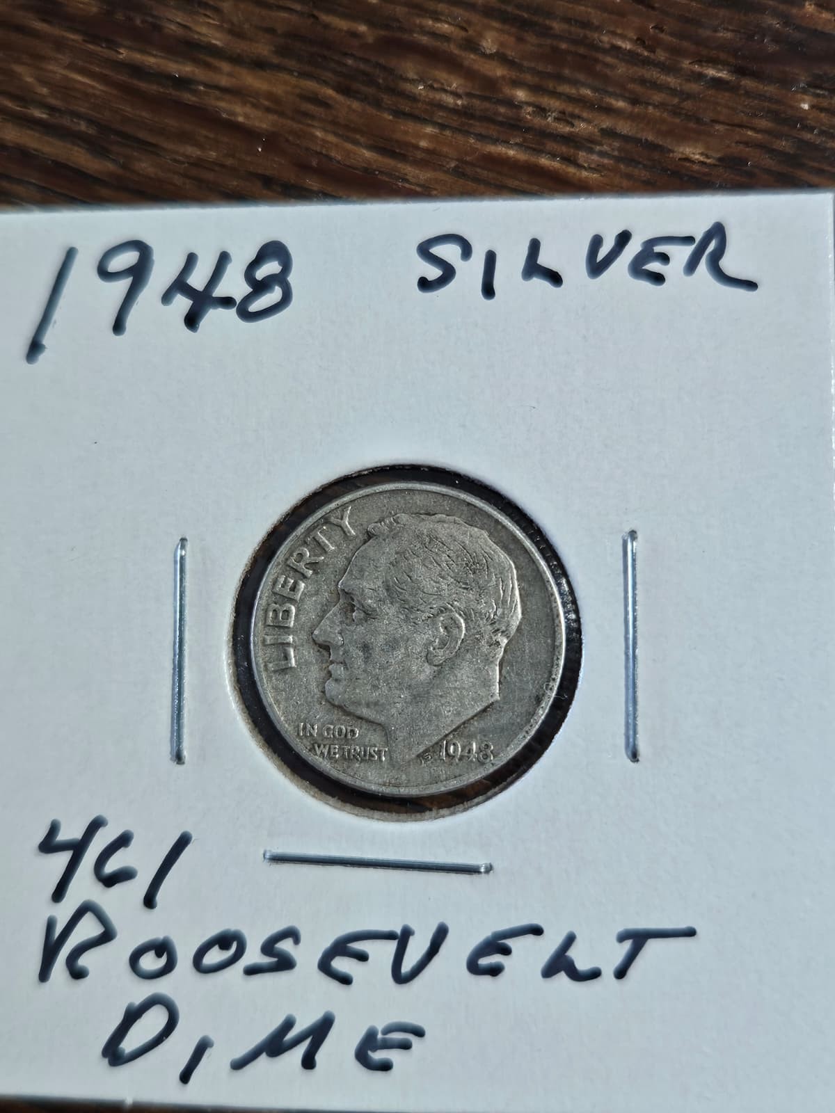 1948  ROOSEVELT SILVER Dime CIRCULATED SET SHIPPING #461