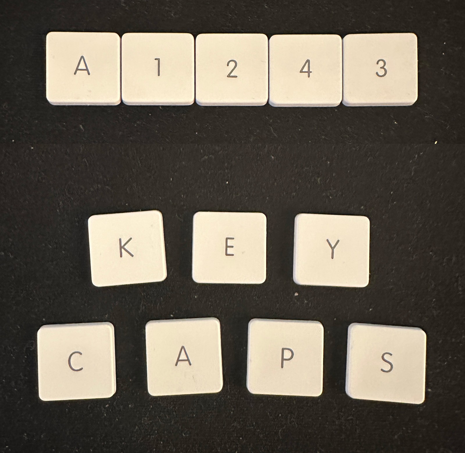 Replacement Key Cap with Scissors Hinge Spring for Apple Extended Keyboard A1243