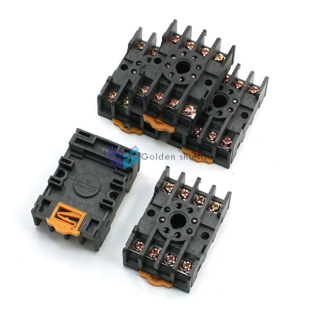 5Pcs MK2 Series Relay 8-Pin Din Rail Socket Holder PF-085A 10A 250VAC 35mm✦Kd