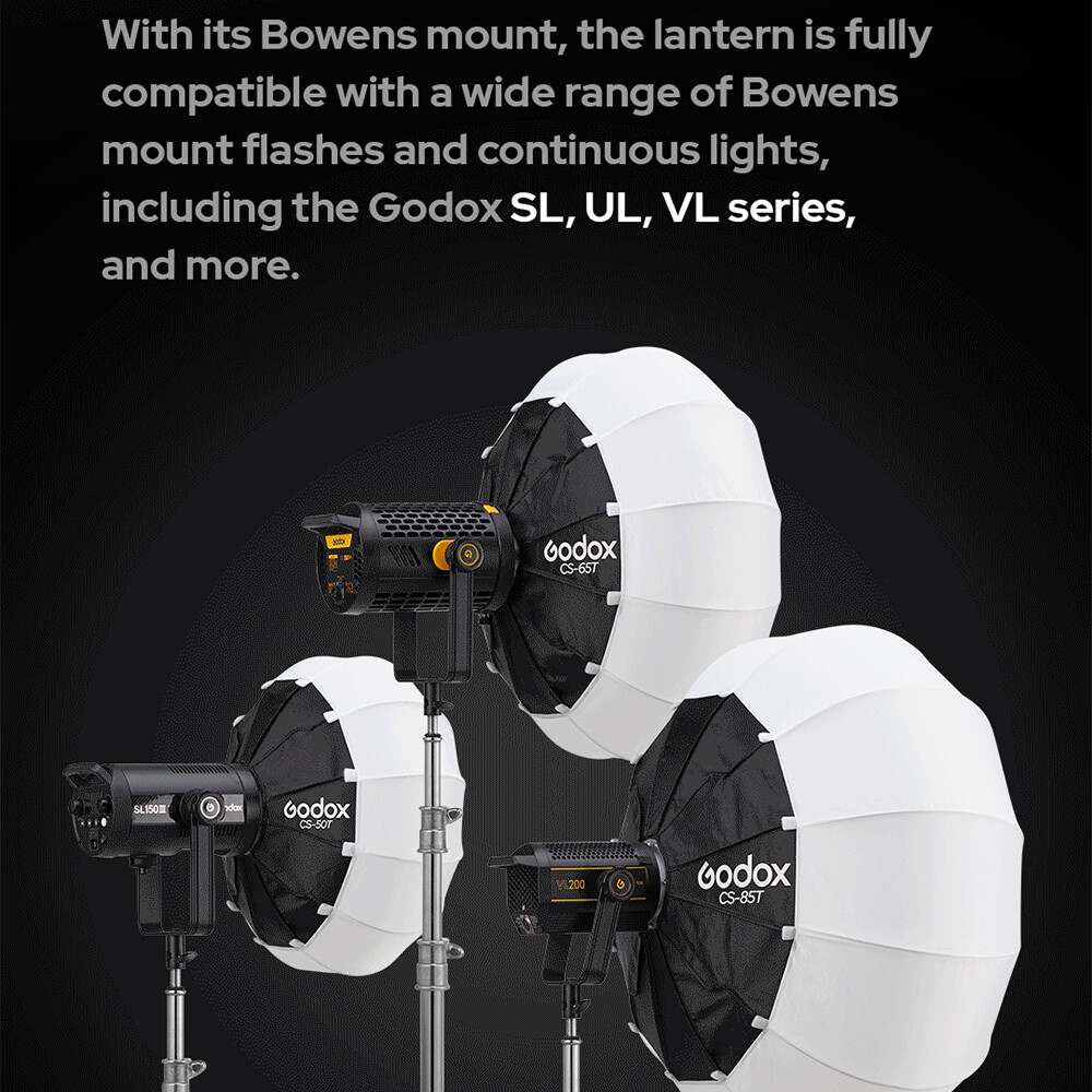 US Godox CS-85T 85cm/33.4in Quick Release Lantern Softbox Foldable Softbox