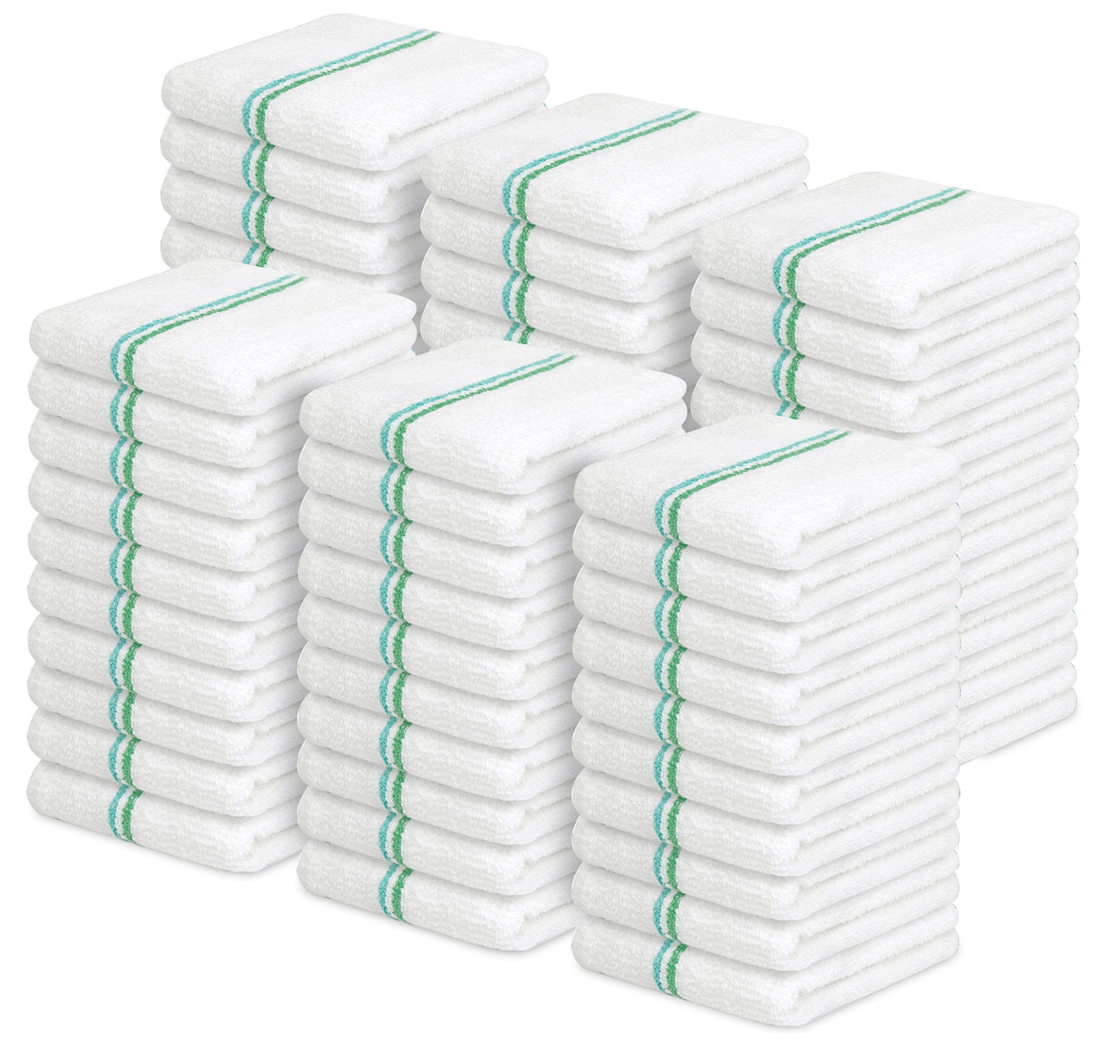 Terry Bar Mop Towels (Value Pack of 60) Size 16"x19" – Absorbent and Durable,...