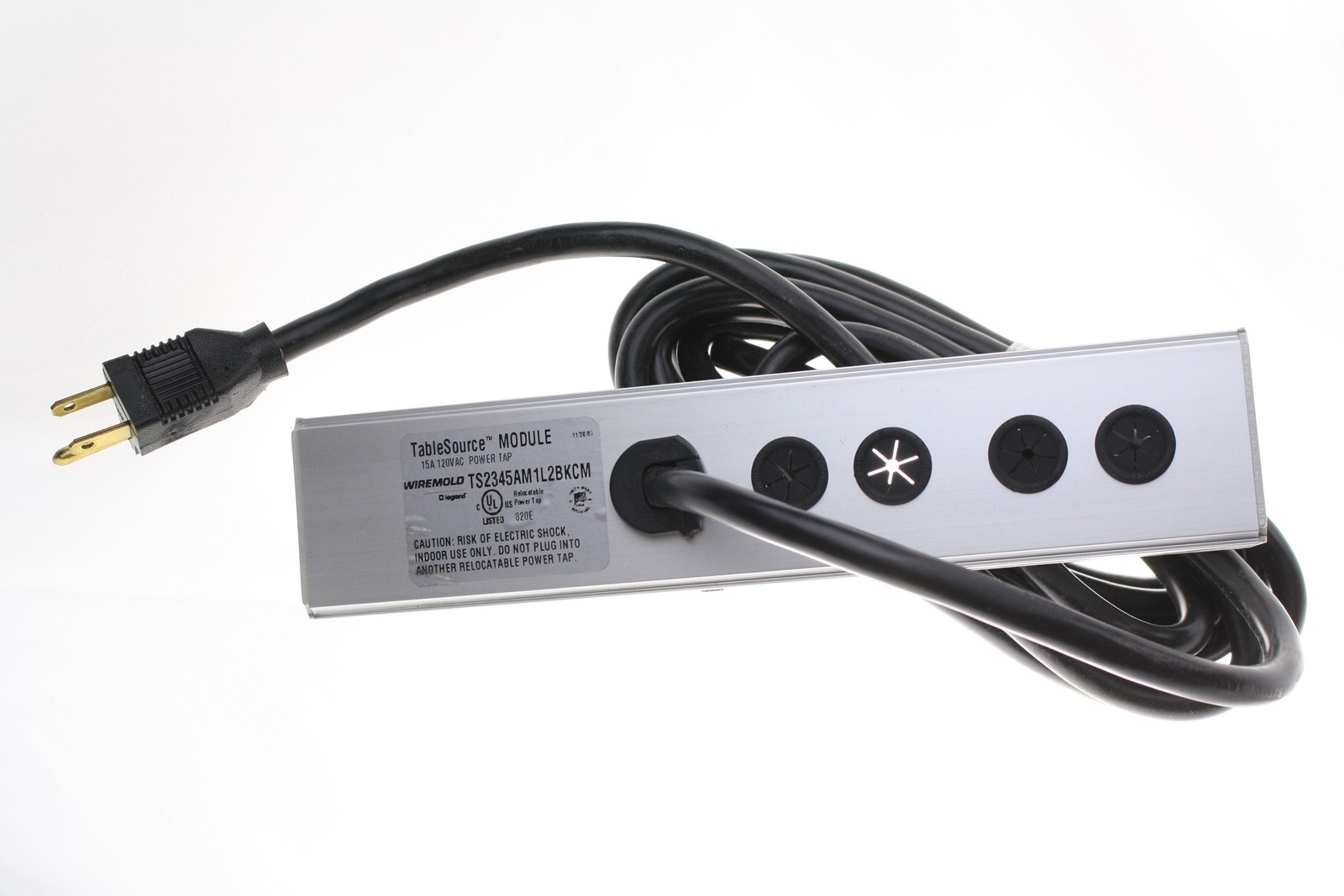 WIREMOLD TS2345AM1L2BKCM TABLESOURCE POWER TAP MODULE