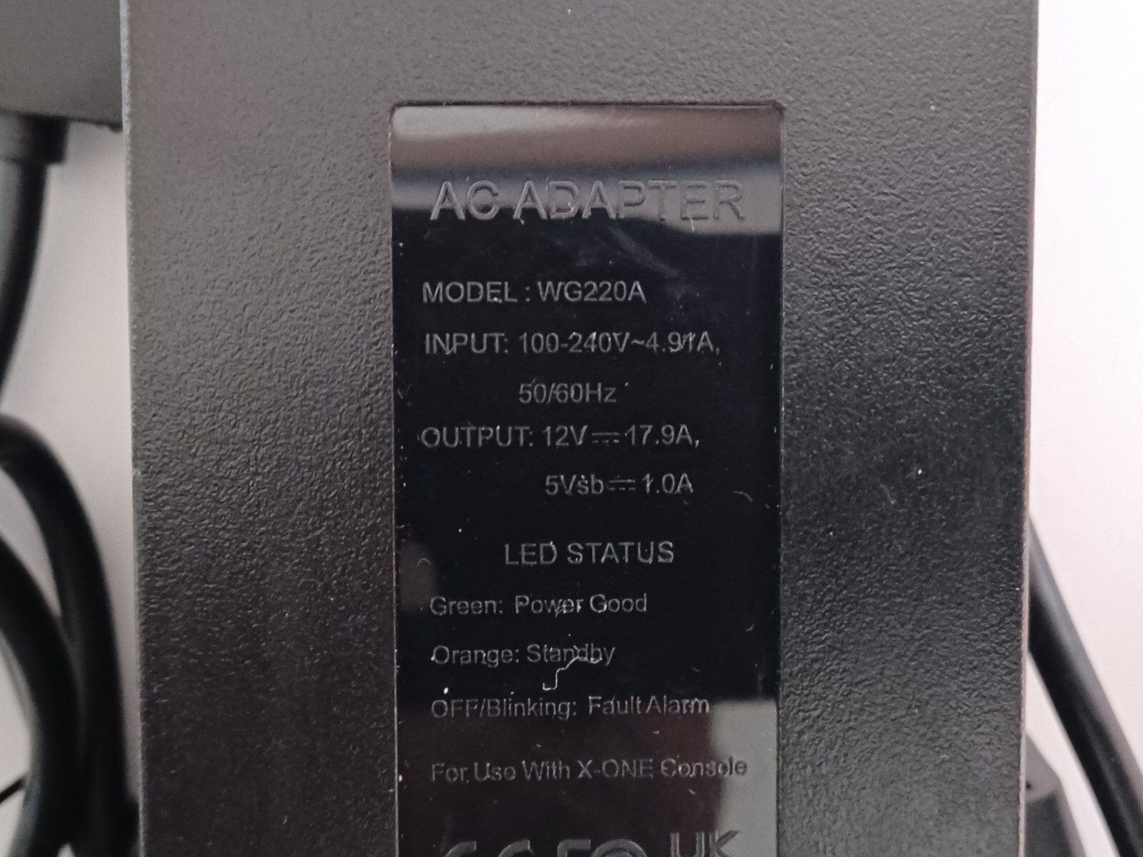 AC Power Supply Adapter Brick Model WG220A Compatible with X one Console