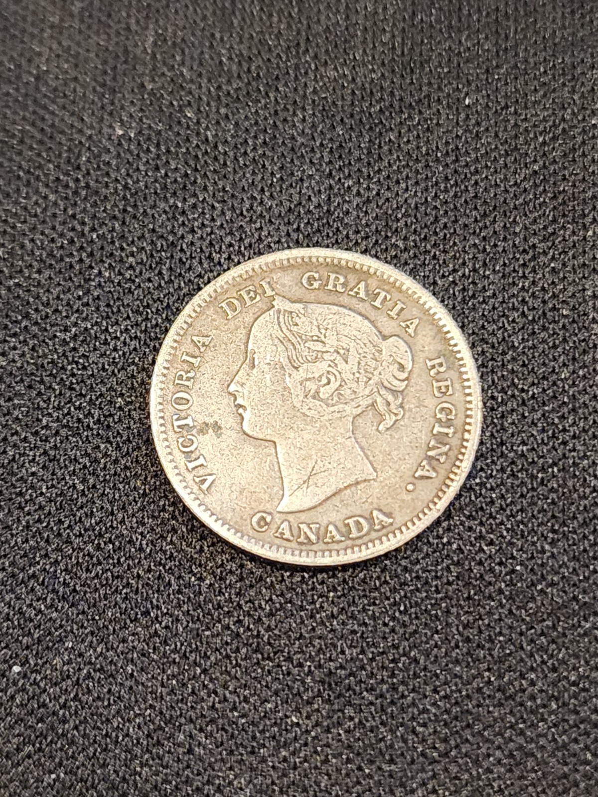 1892 Canada 5 Cents Silver Coin
