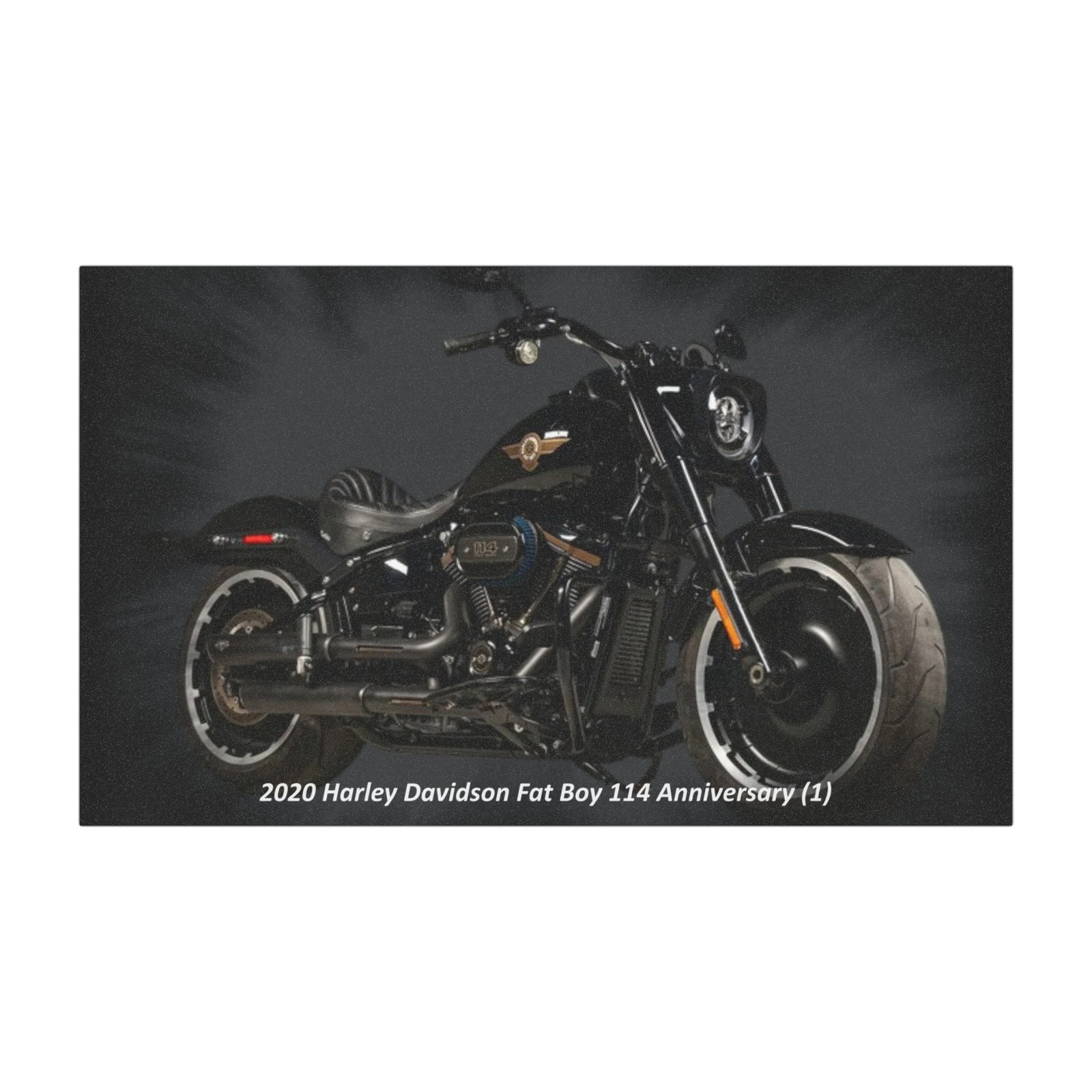 Car Magnet of 2020 Harley Davidson Fat Boy 114 Anniversary (1)