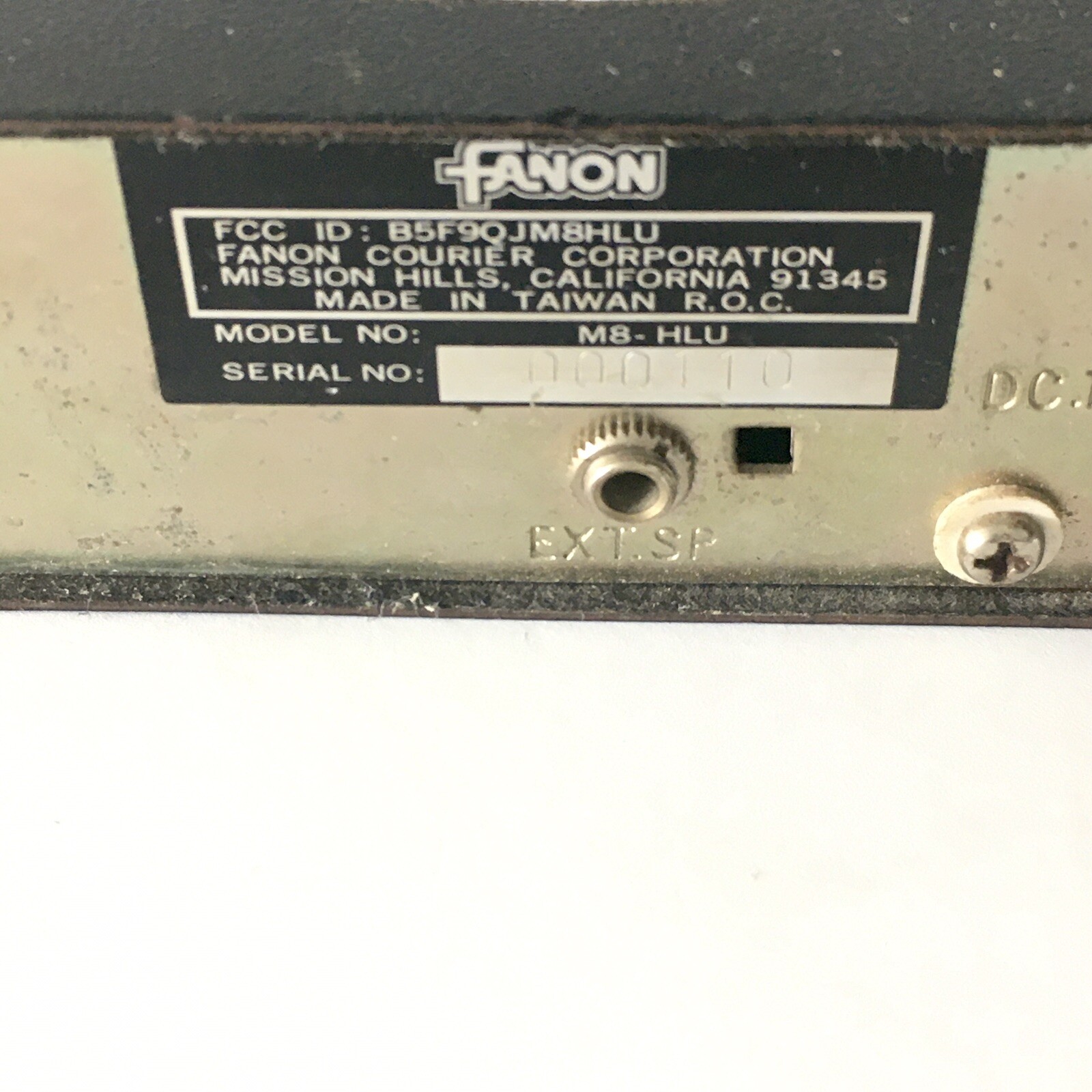 Fanon ScanFare M8-HLU Scanner - Unit Only - Untested -
