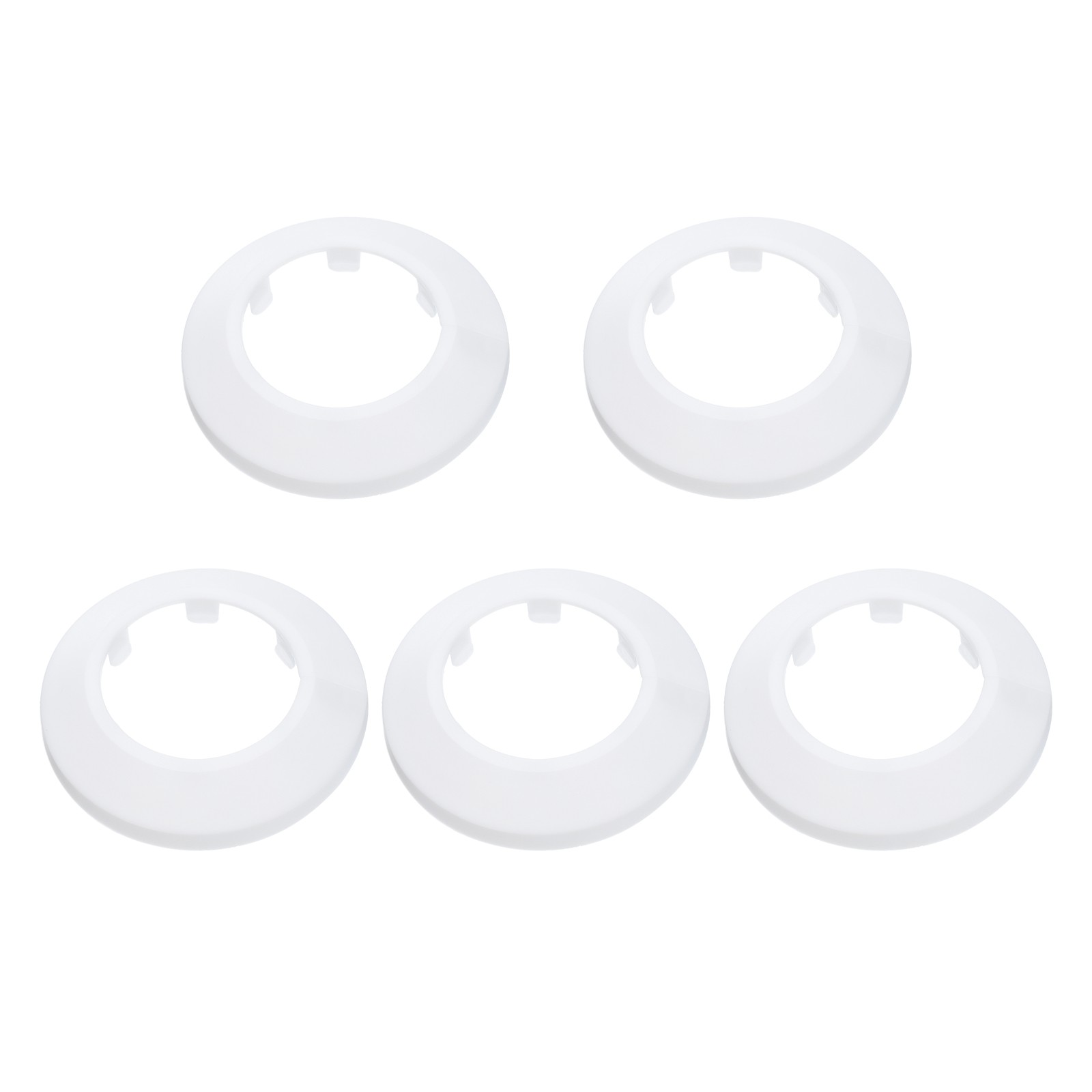 5PCS Flange Pipe Cover Decor for 2in/51.5mm Pipe Cover Decor, White
