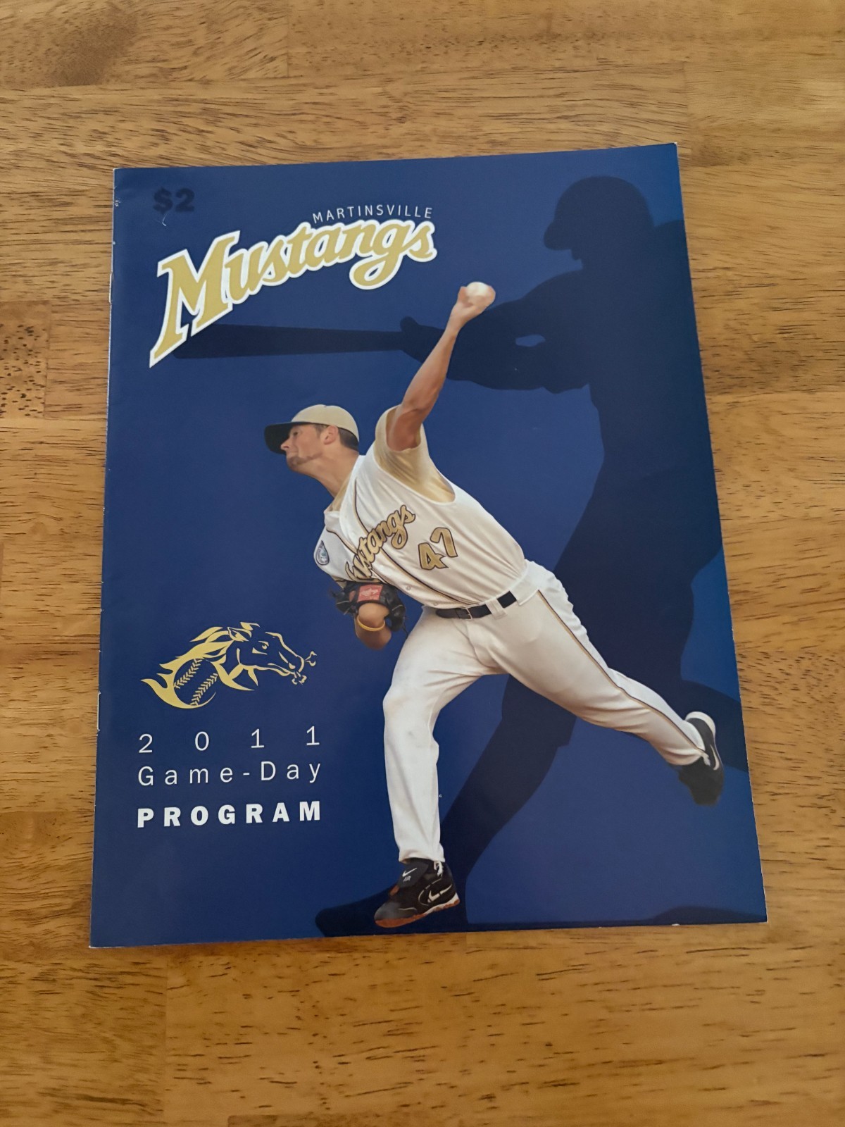 Martinsville Mustangs Baseball 2011 Game Program (Coastal Plains League)