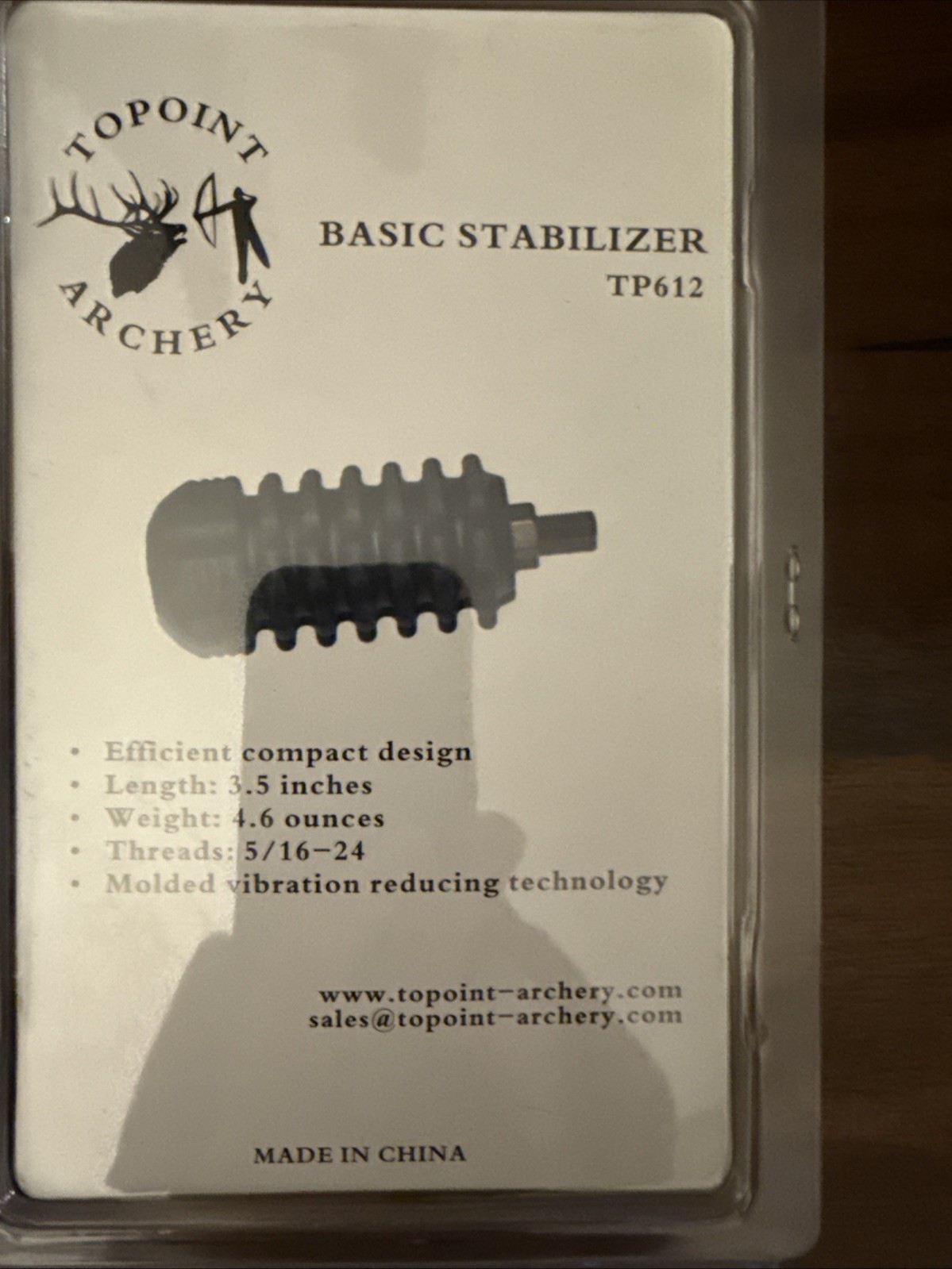 Topoint Archery Basic Stabilizer for Compound Bow TP612