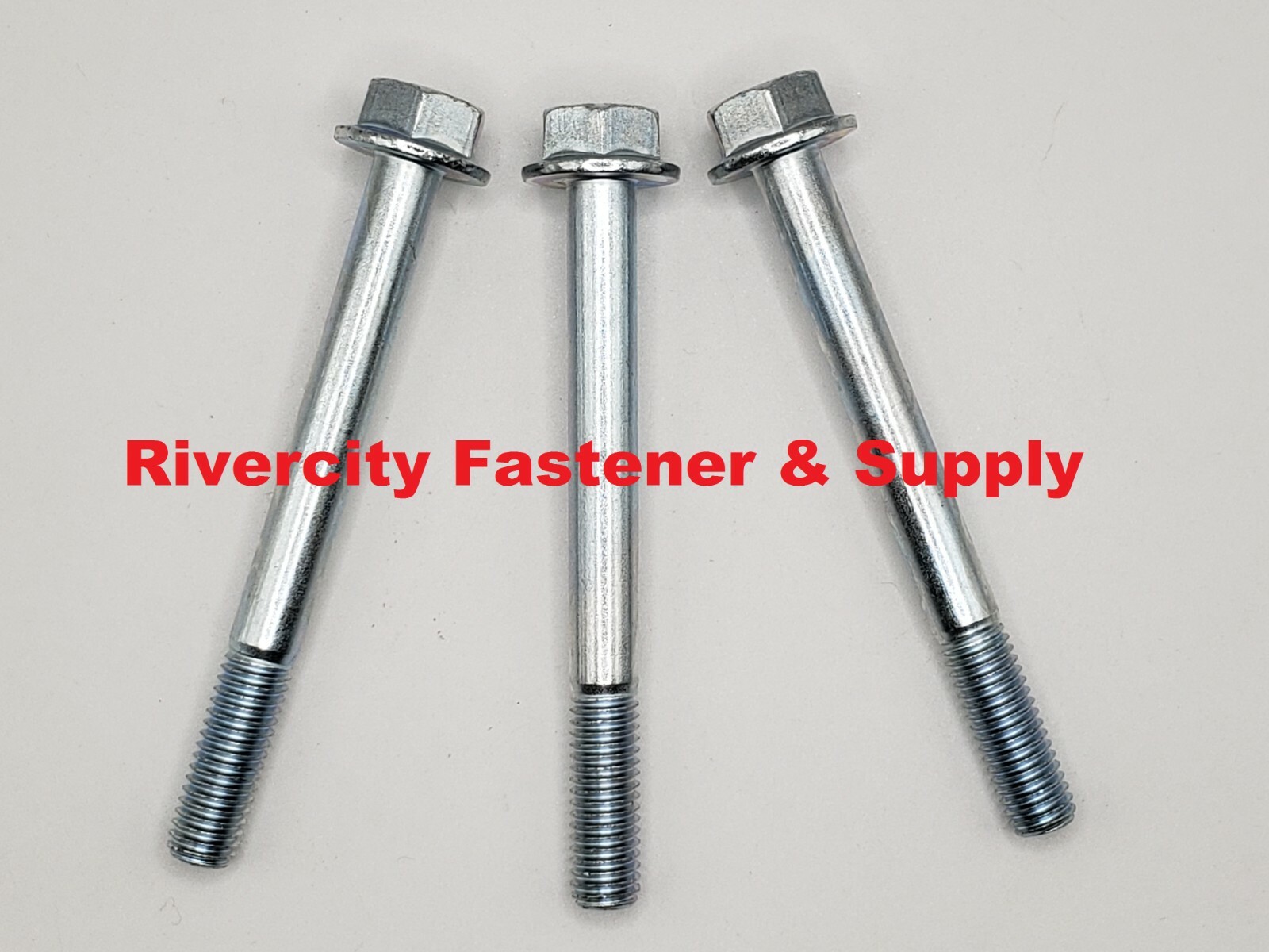 (5) M8-1.25 x 80 Metric Hex Flange Bolts 8mm x 80mm DIN 6921   M8x80 Zinc